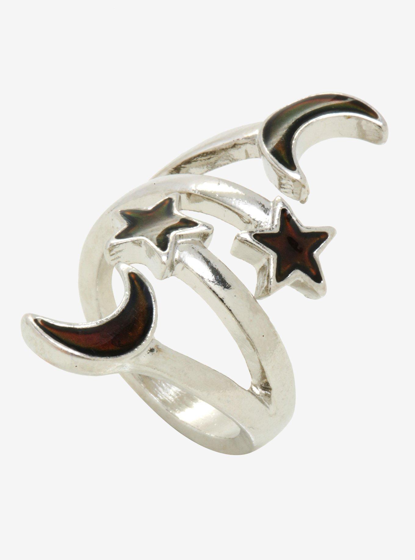 Moon & Stars Mood Ring, , hi-res