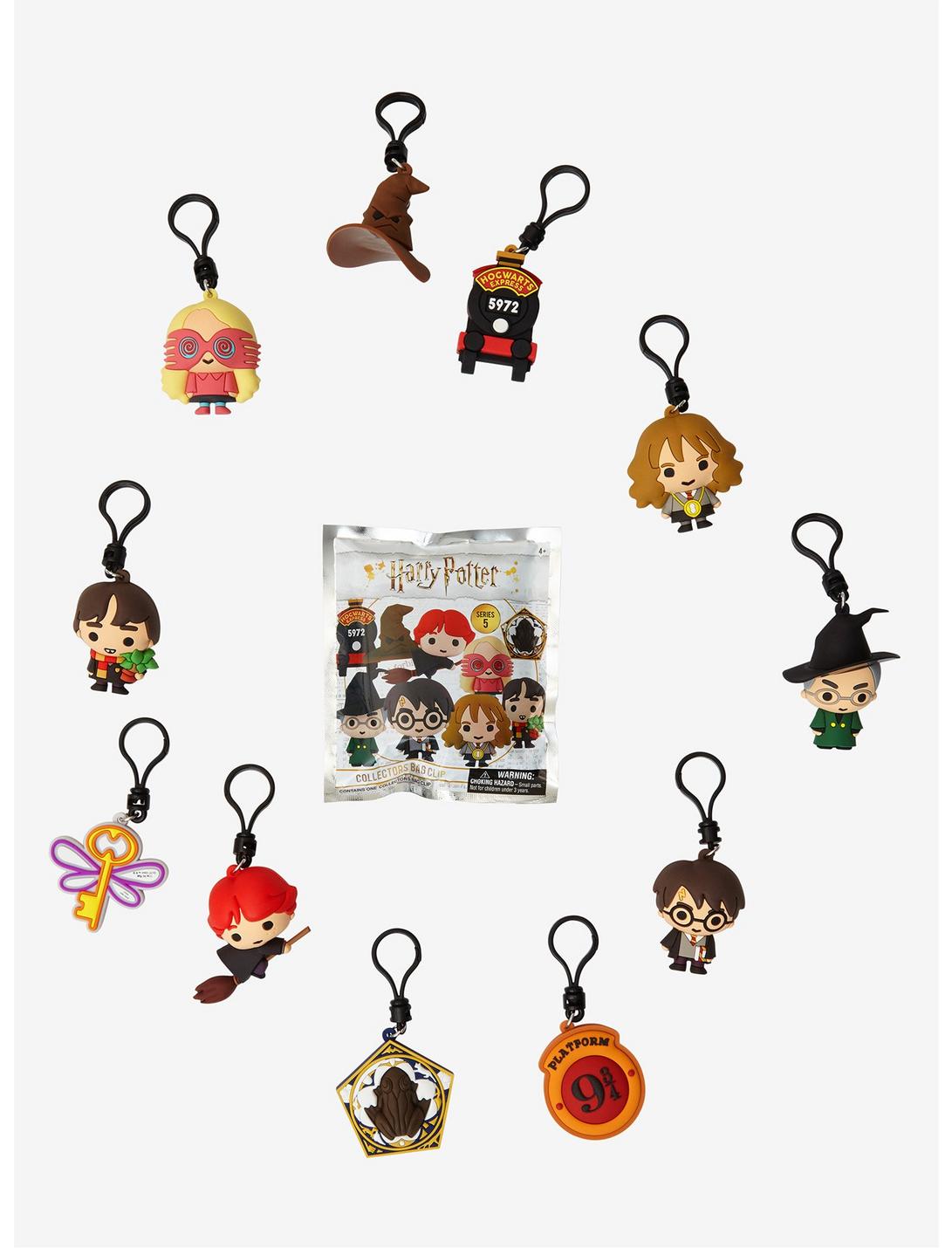 Ron on Broom Harry Potter NEW Blind Bag Clip Keychain Series 5 Figural Key 