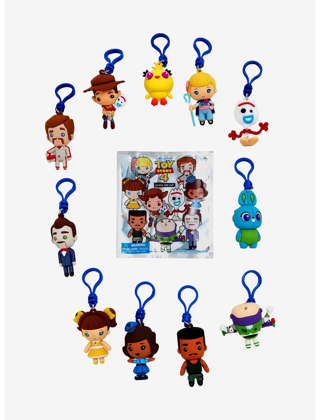 Toy Story 4 NEW Ducky Clip Blind Bag 3D Figural Keychain Key Chain Chase 