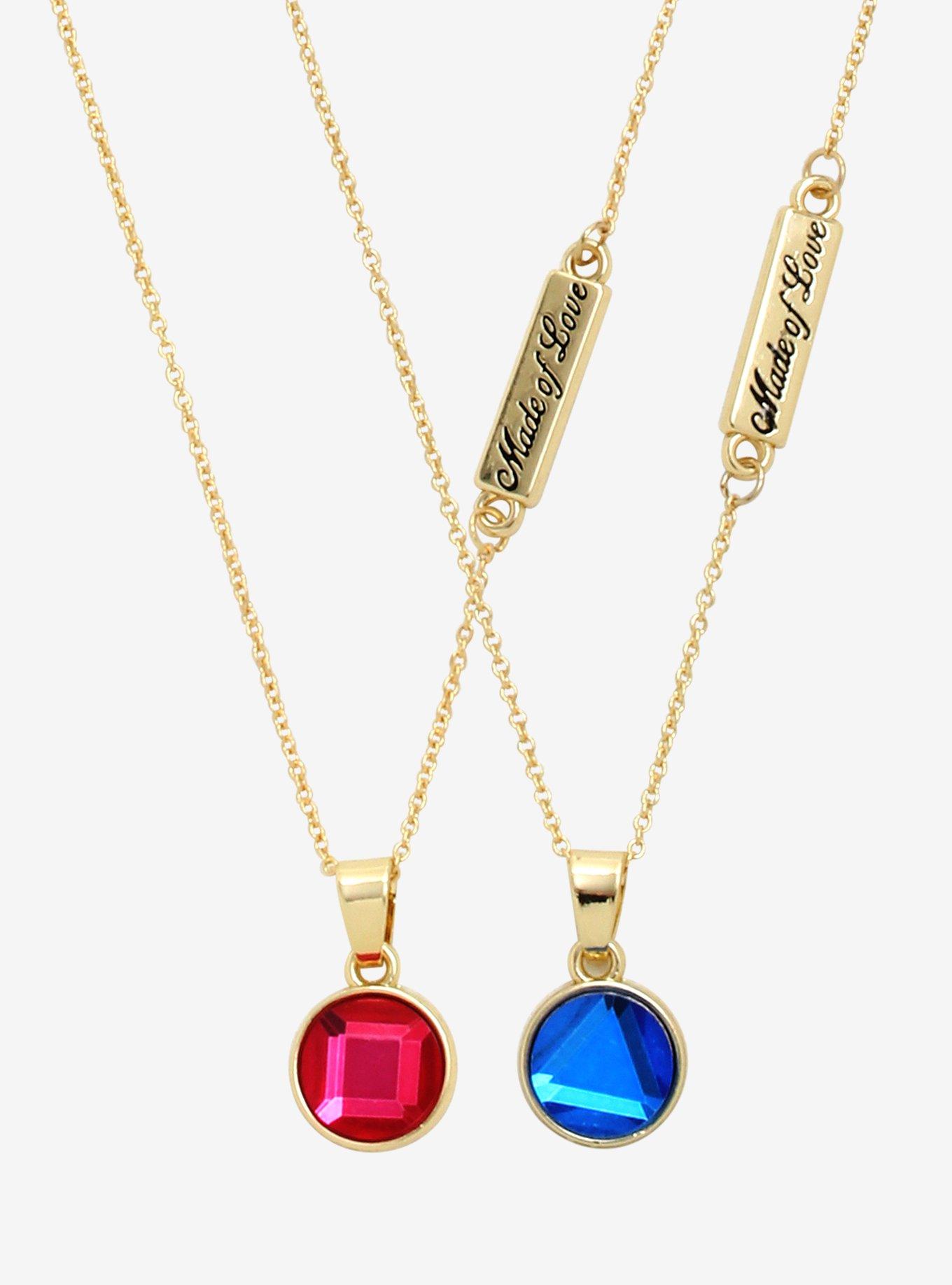 Steven Universe Gems Made Of Love Best Friend Necklace Set Hot Topic