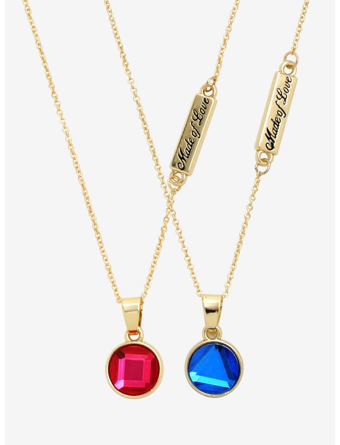 Steven Universe Gems Made Of Love Best Friend Necklace Set, , hi-res