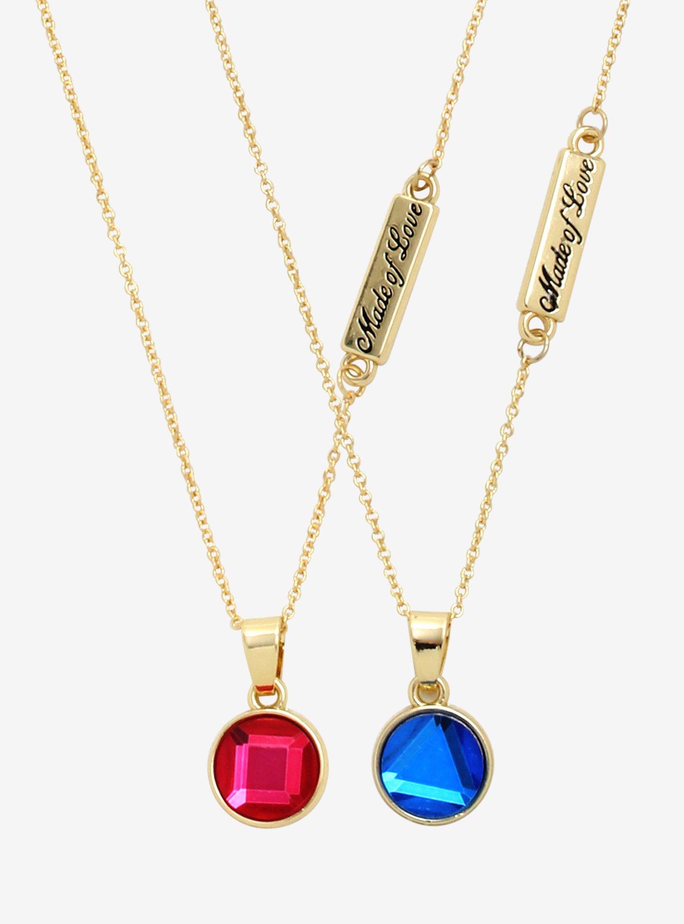 Steven Universe Gems Made Of Love Best Friend Necklace Set, , hi-res