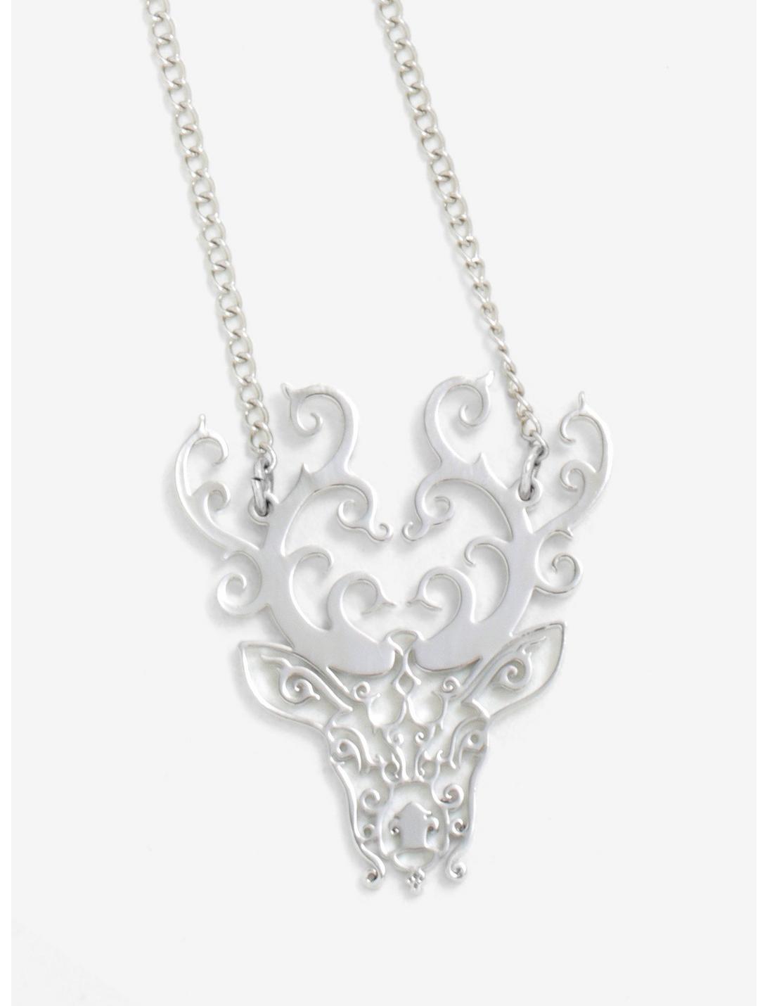 Harry Potter Stag Patronus Necklace - BoxLunch Exclusive, , hi-res