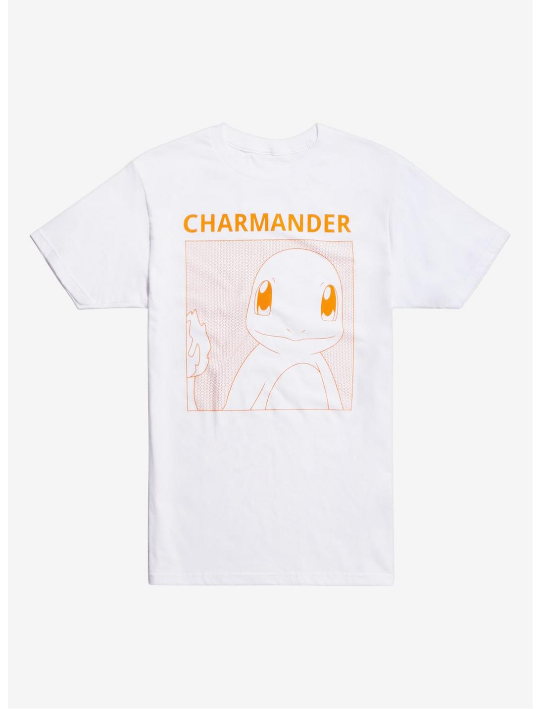 Pokemon Charmander Pop Art Print T-Shirt, ORANGE, hi-res