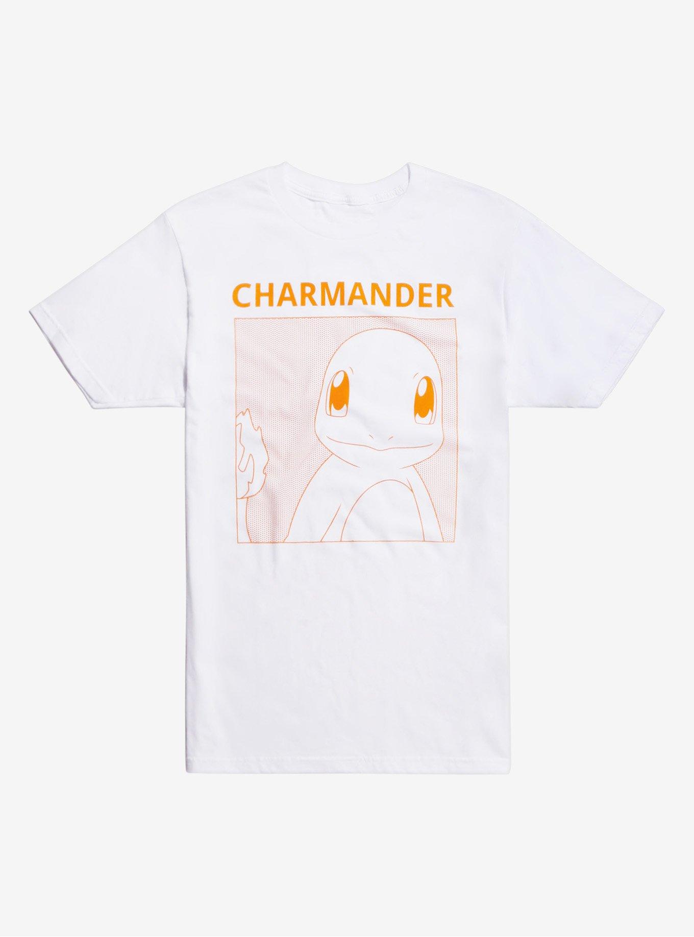Pokemon Charmander Pop Art Print T-Shirt, ORANGE, hi-res