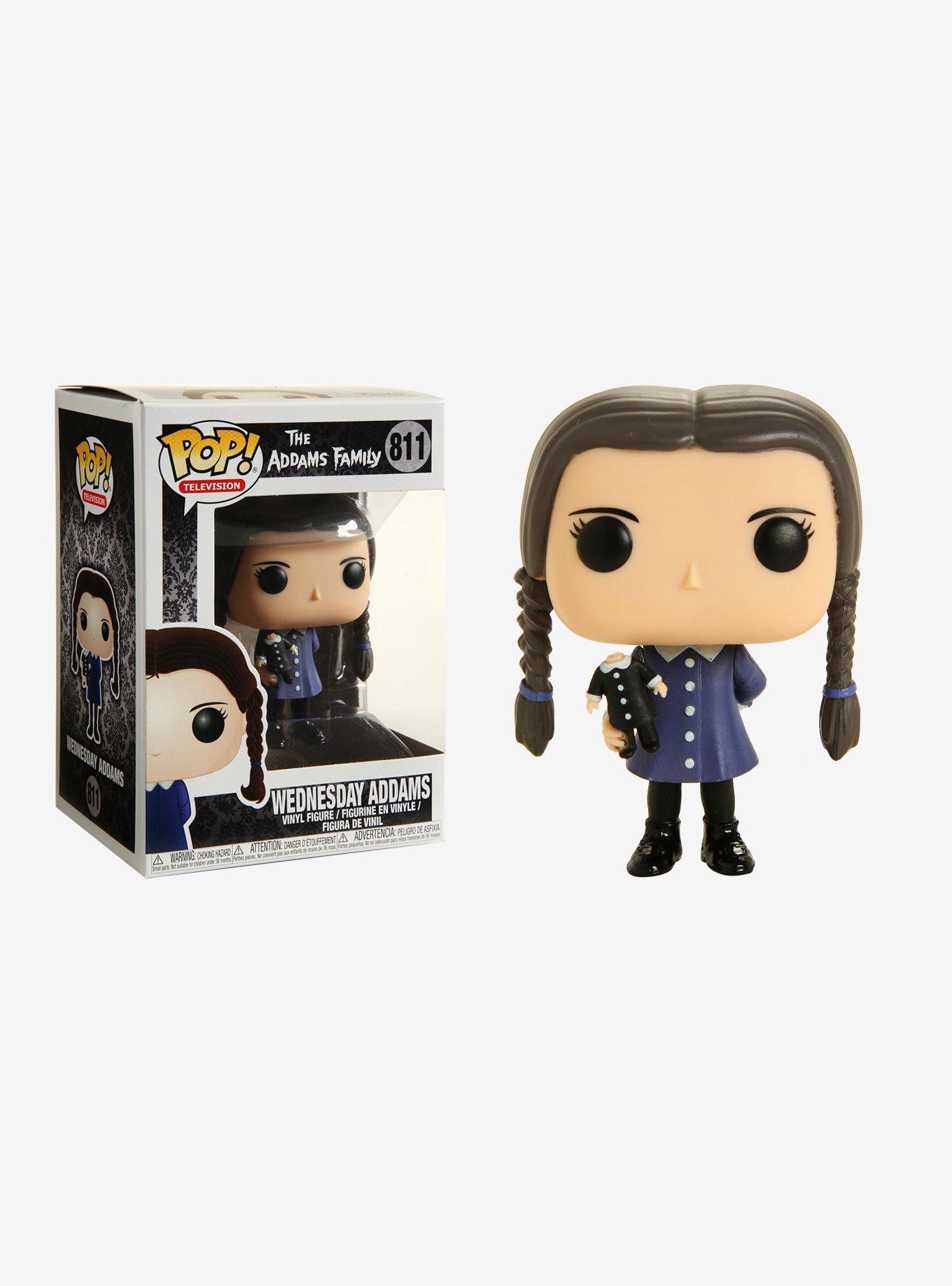Funko Pop! The Addams Family Wednesday Addams with Doll Vinyl Figure ...
