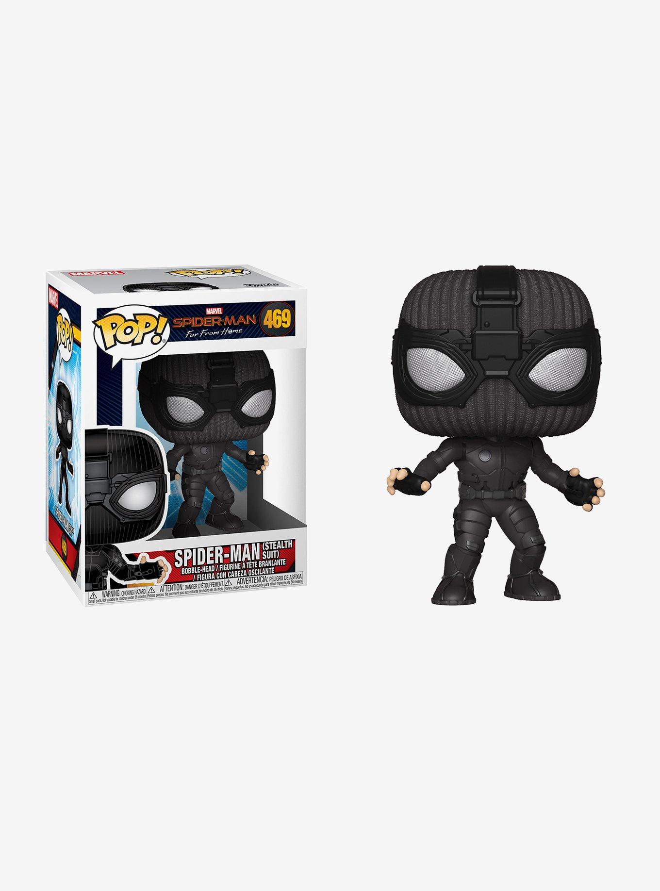 Funko Marvel Spider-Man: Far From Home Pop! Spider-Man (Stealth Suit) Vinyl Bobble-Head, , hi-res