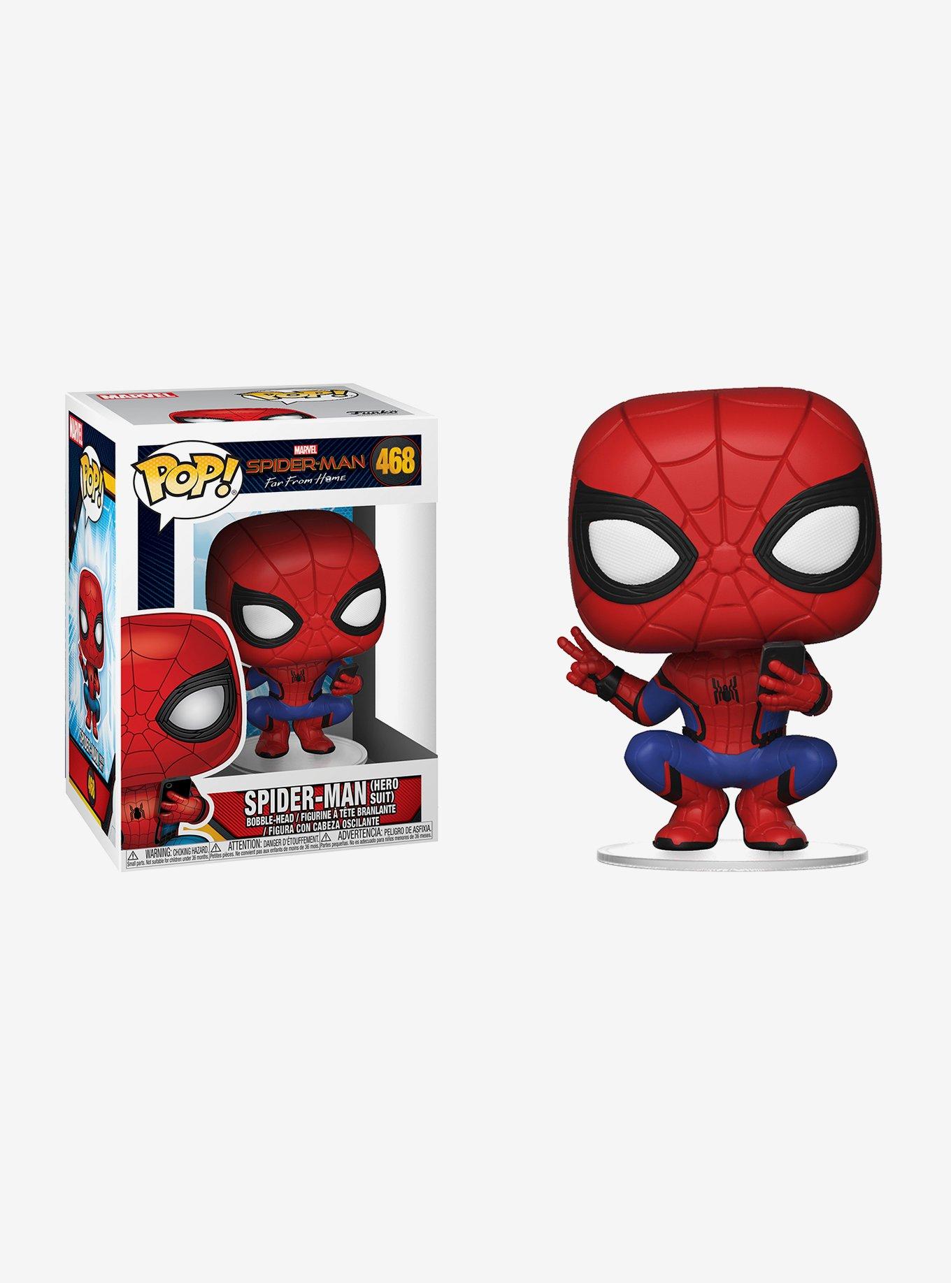 Funko Marvel Spider-Man: Far From Home Pop! Spider-Man (Hero Suit) Vinyl Bobble-Head, , hi-res