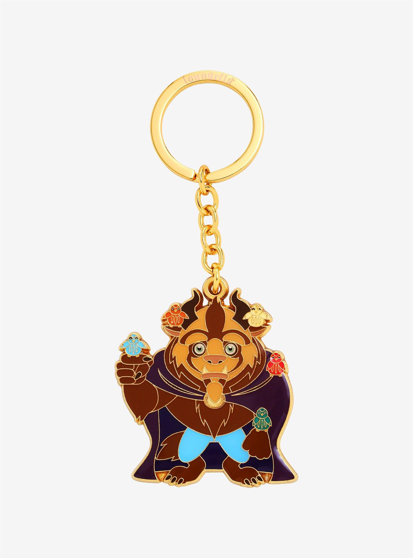 Loungefly Disney Beauty and the Beast Chibi Beast Enamel Keychain