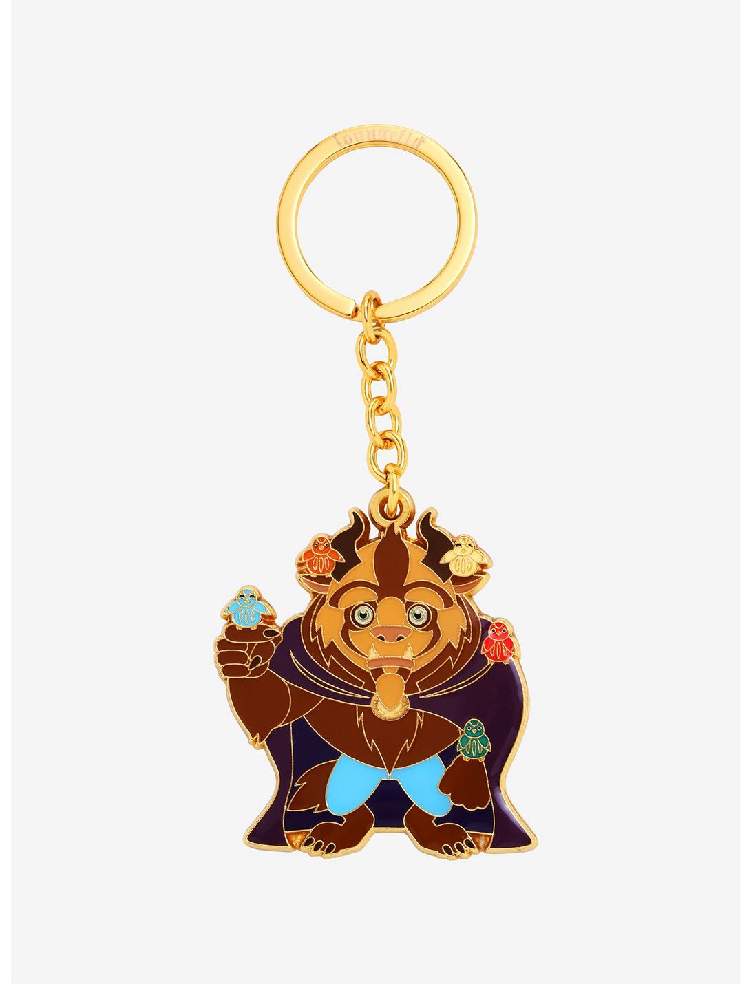 Loungefly Disney Beauty and the Beast Chibi Beast Enamel Keychain - BoxLunch Exclusive, , hi-res