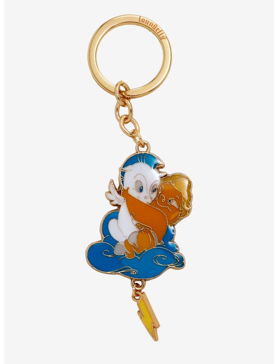 Loungefly Disney Hercules and Pegasus Enamel Key Chain - BoxLunch Exclusive, , hi-res