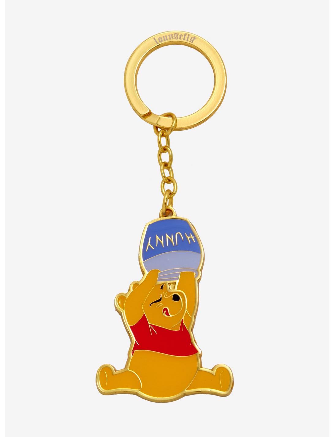 Loungefly Disney Winnie the Pooh Hunny Pot Enamel Key Chain - BoxLunch Exclusive, , hi-res