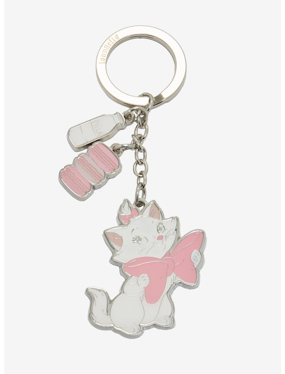 Loungefly Disney The Aristocats Marie Enamel Key Chain - BoxLunch Exclusive, , hi-res