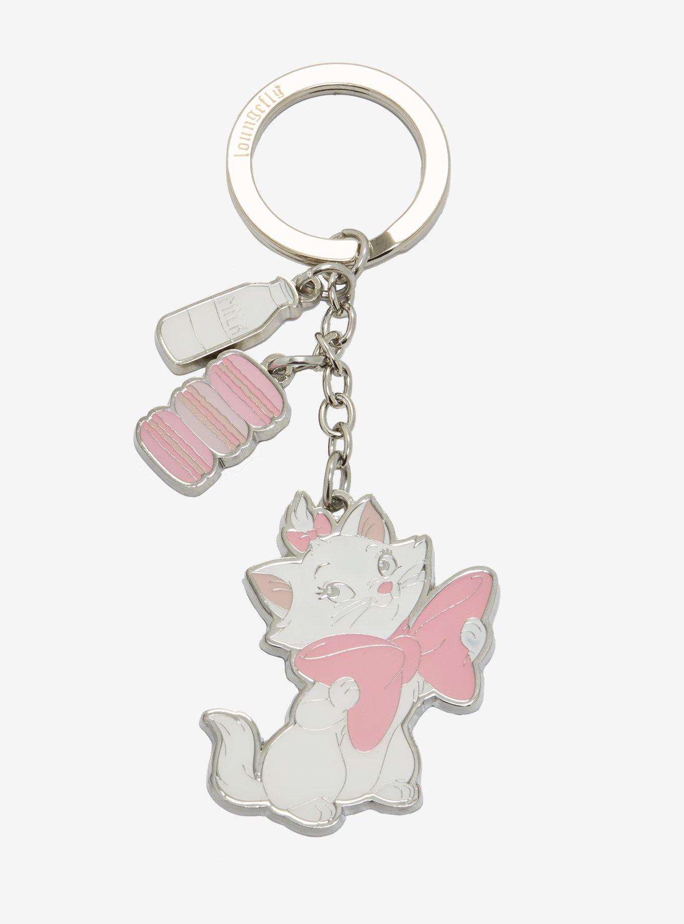 Loungefly Disney The Aristocats Marie Enamel Key Chain - BoxLunch Exclusive, , hi-res