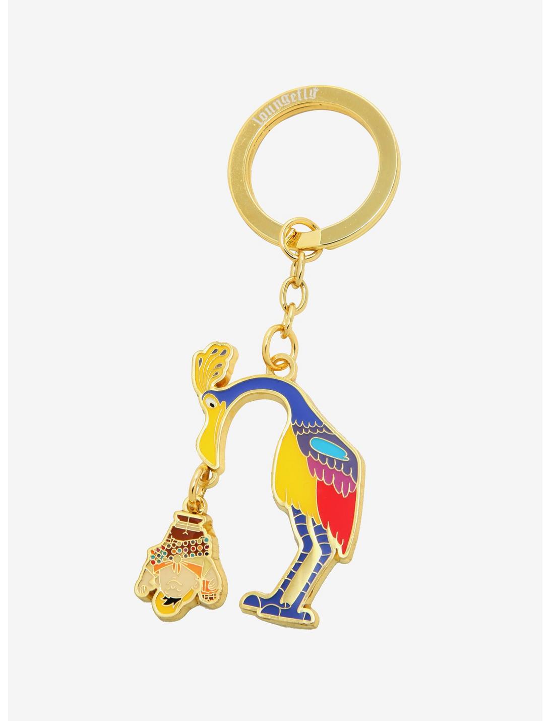 Loungefly Disney Pixar Up Kevin & Russell Enamel Keychain - BoxLunch Exclusive, , hi-res
