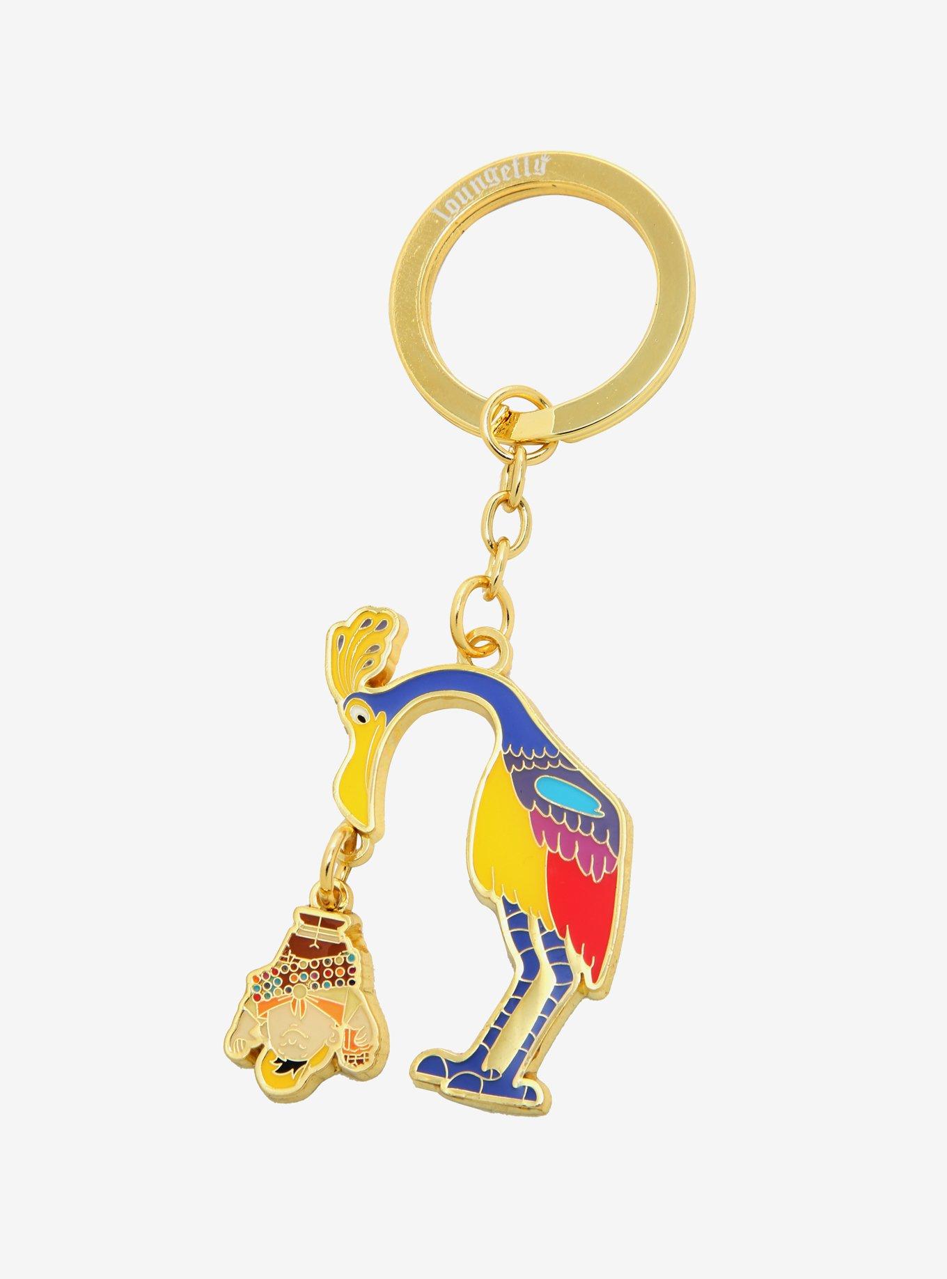Loungefly Disney Pixar Up Kevin & Russell Enamel Keychain - BoxLunch Exclusive, , hi-res
