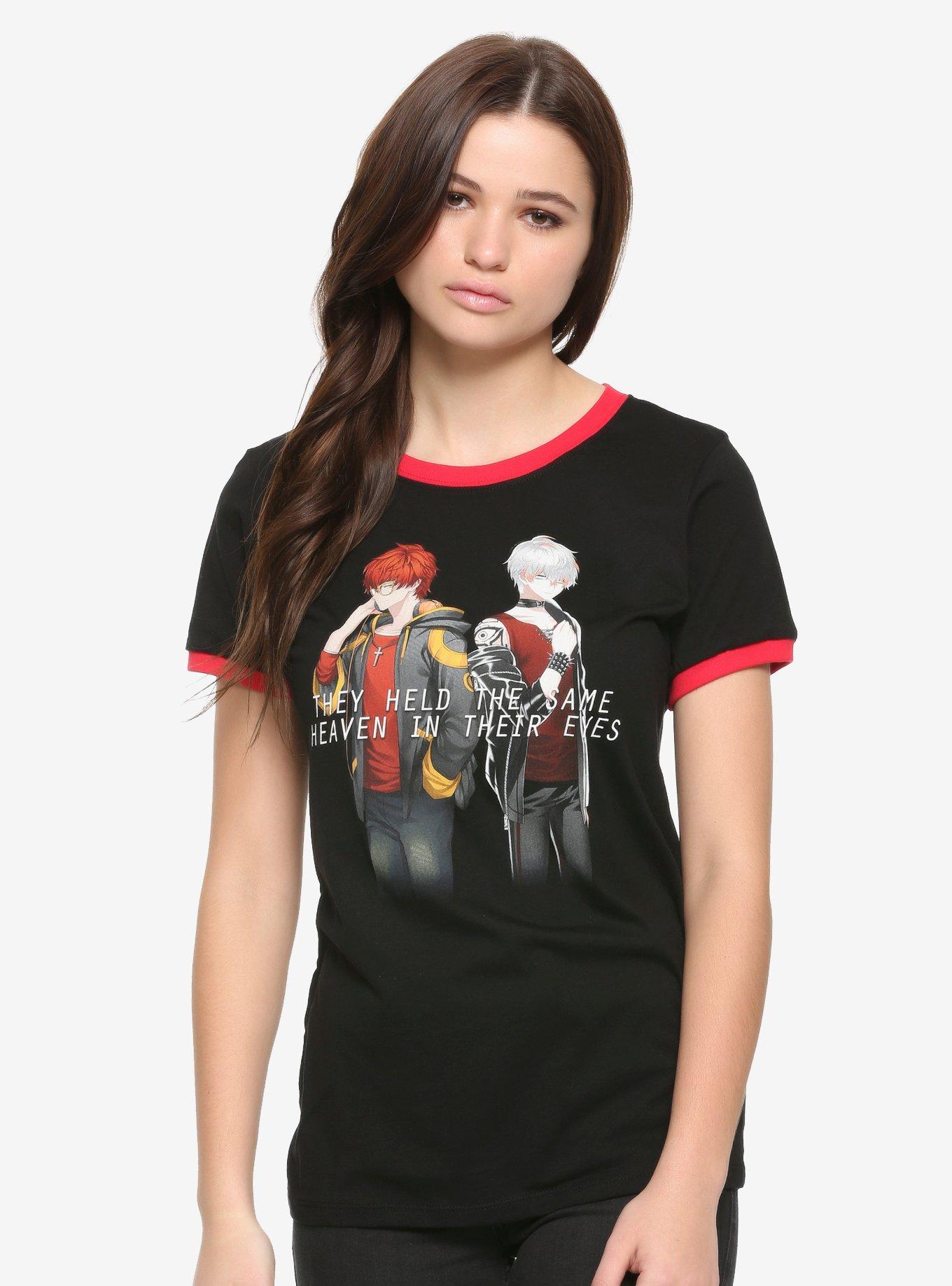 Mystic Messenger 707 Unknown Girls Ringer T-Shirt, MULTI, hi-res