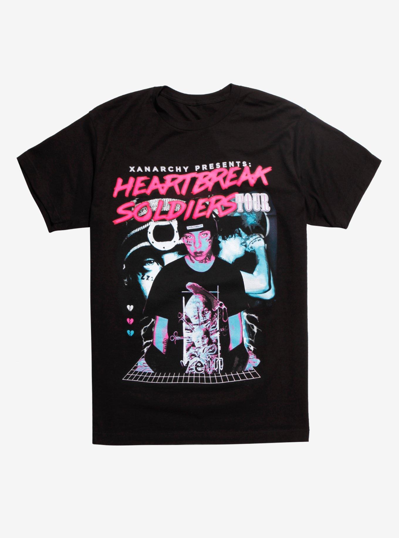 Lil Xan Xanarchy Presents: Heartbreak Soldiers Tour T-Shirt, BLACK, hi-res