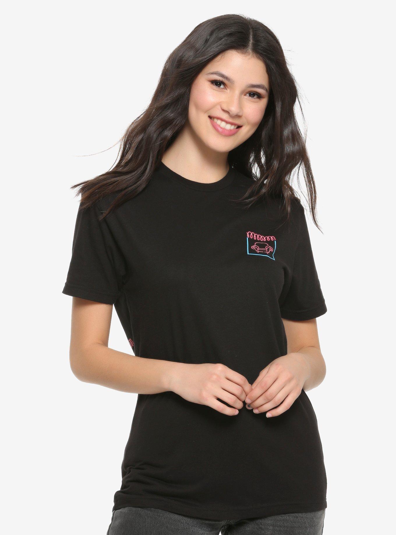 Blue's Clues Neon Thinking Chair T-Shirt - BoxLunch Exclusive, BLACK, hi-res