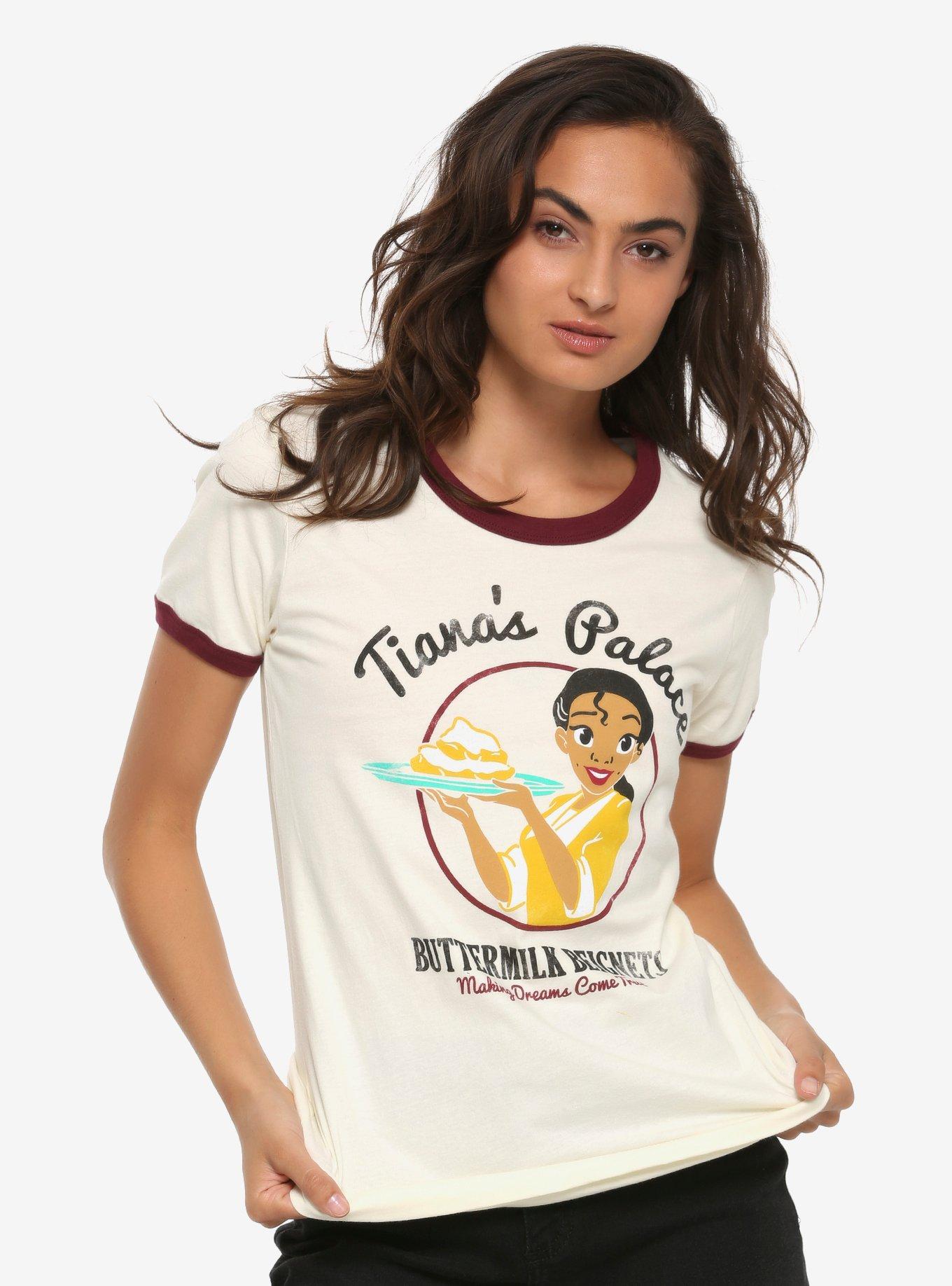 Disney Princess And The Frog Tiana's Palace Womens Ringer T-Shirt, MULTI, hi-res