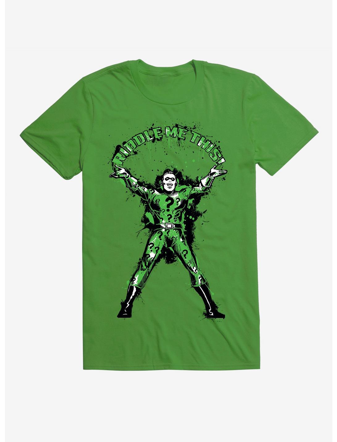DC Comics Batman The Riddler Riddle Me This T-Shirt, KELLY GREEN, hi-res