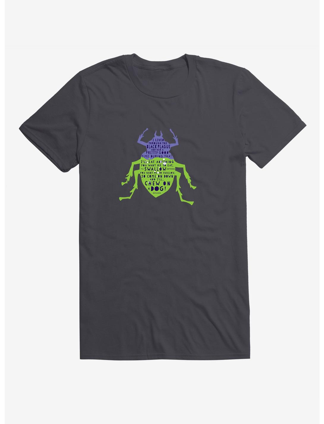 Beetlejuice Beetle Grey T-Shirt, CHARCOAL, hi-res