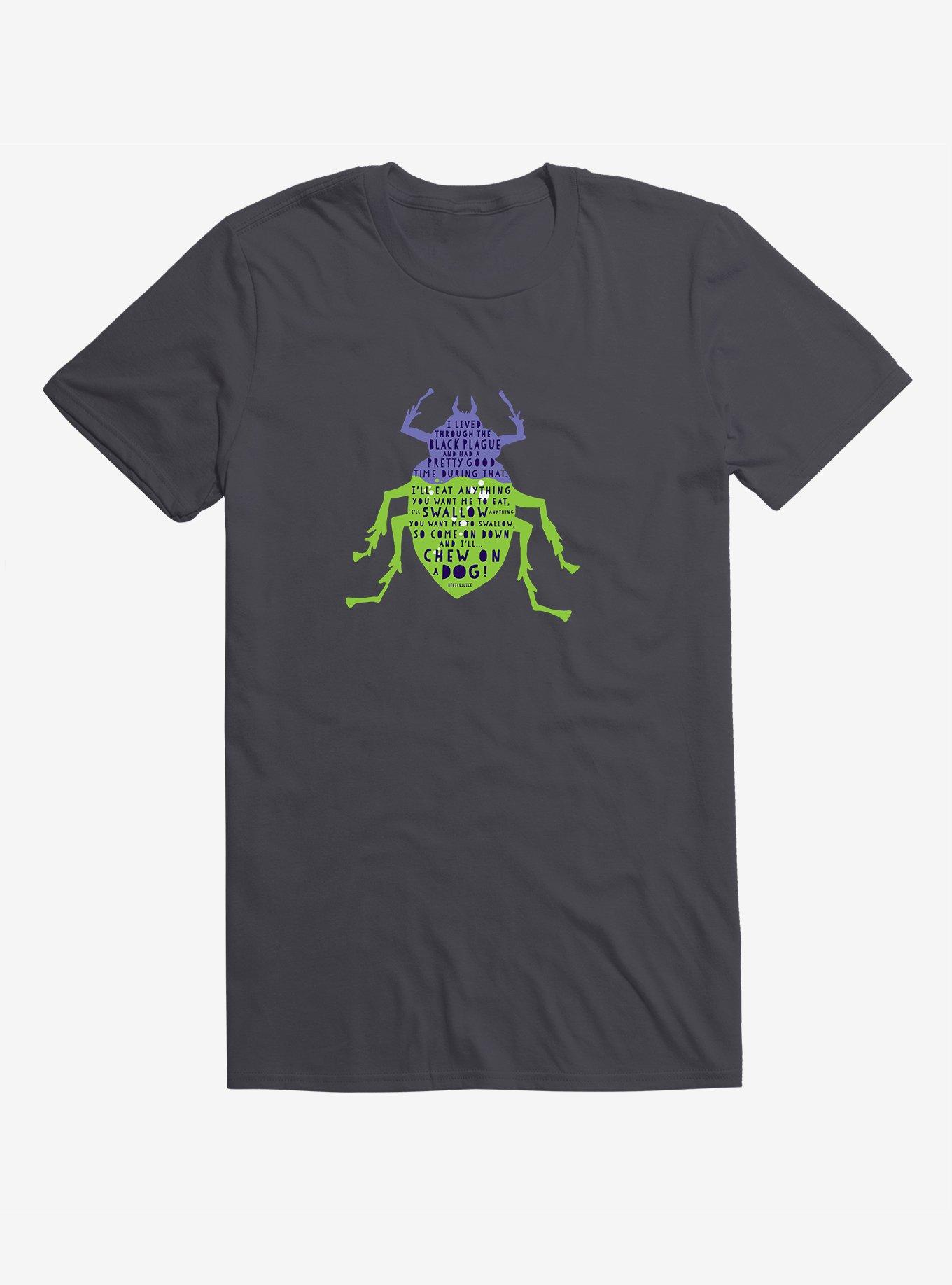 Beetlejuice Beetle Grey T-Shirt, CHARCOAL, hi-res