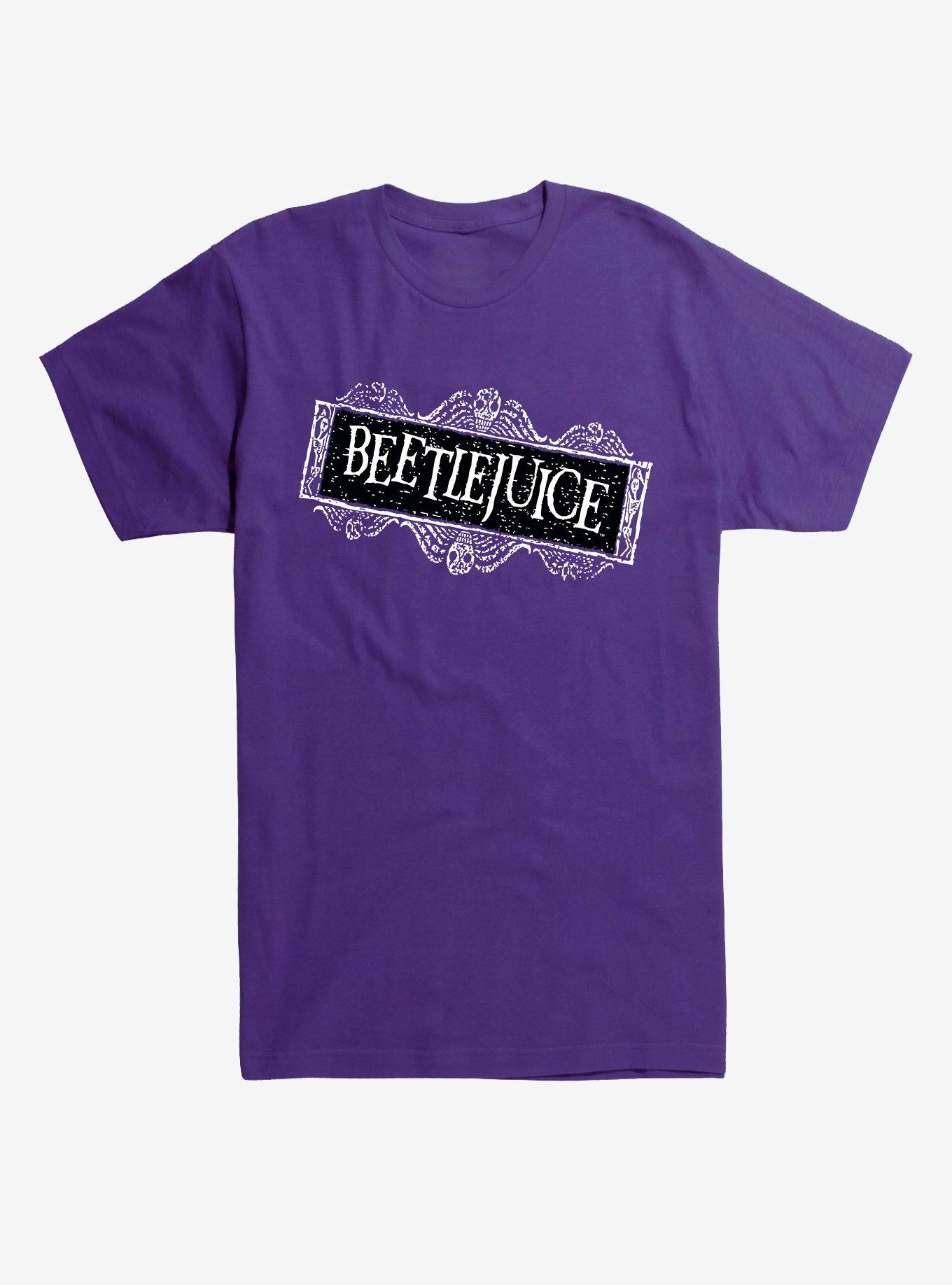 Beetlejuice Title Purple T-Shirt, PURPLE, hi-res