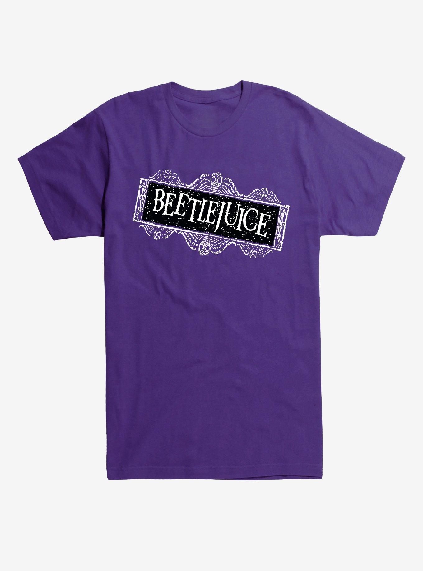Beetlejuice Title Purple T-Shirt, , hi-res
