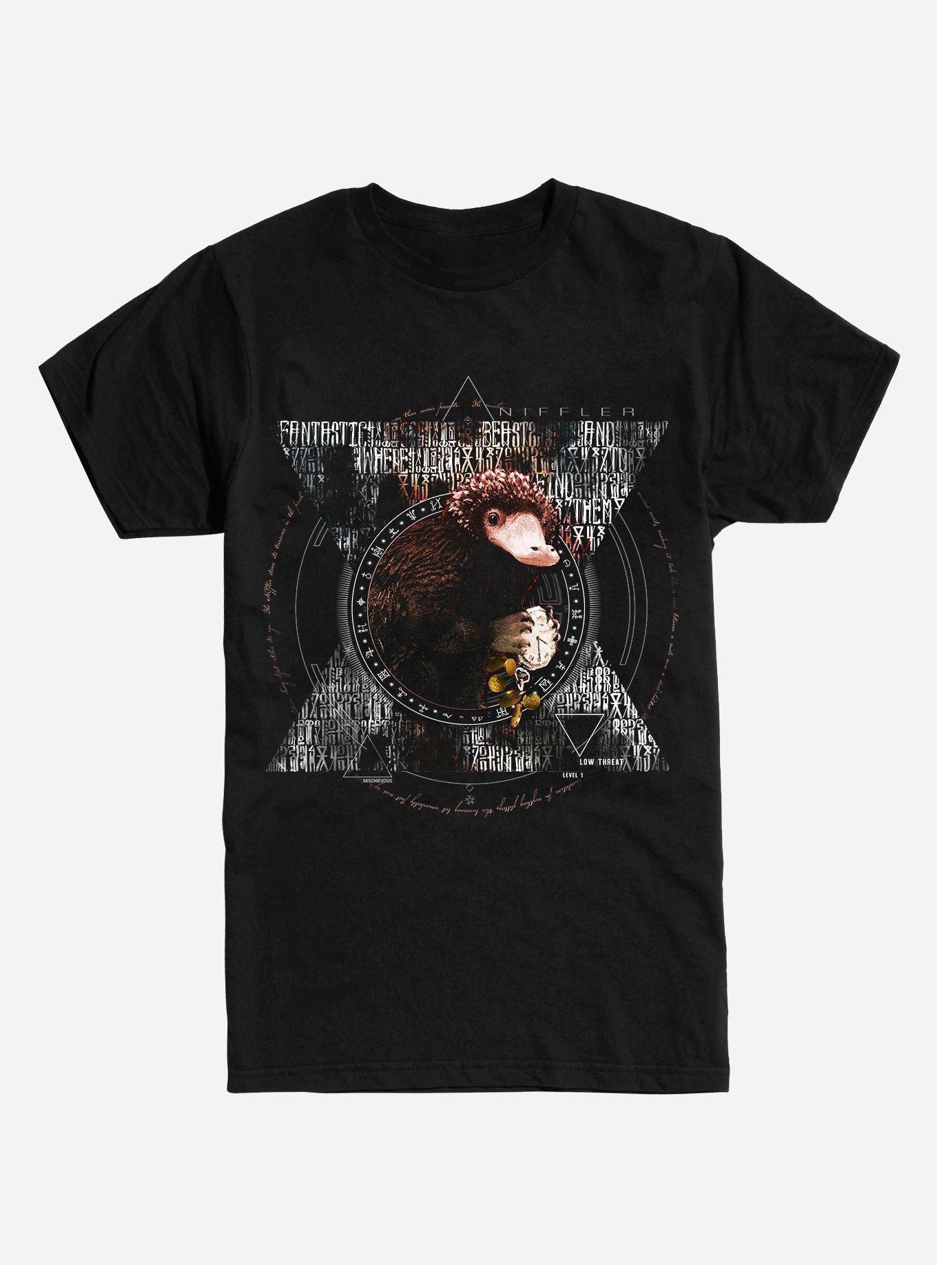 Fantastic Beasts Niffler Triangles T-Shirt, BLACK, hi-res