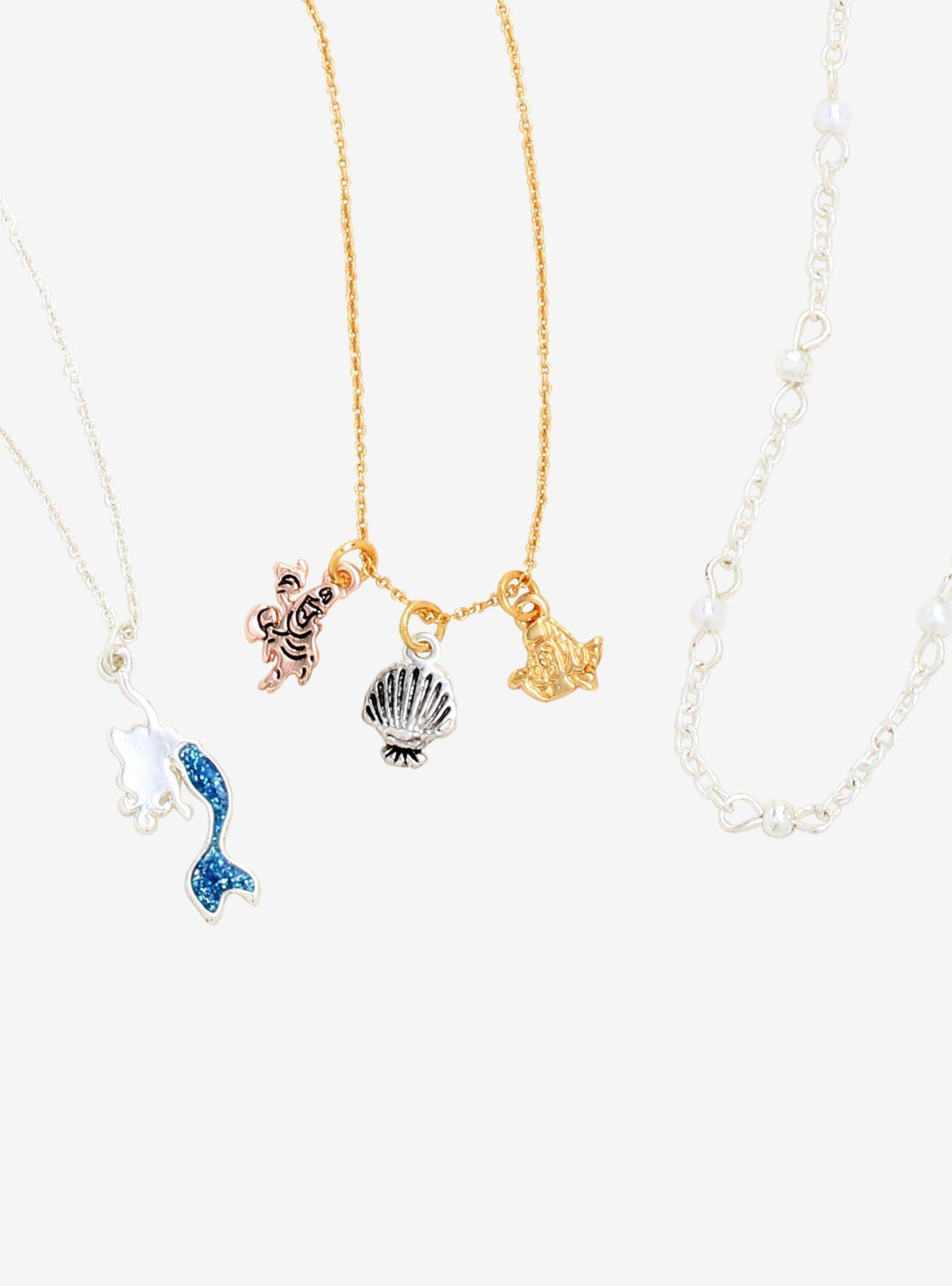 Disney The Little Mermaid 30th Anniversary Necklace Set - BoxLunch Exclusive, , hi-res