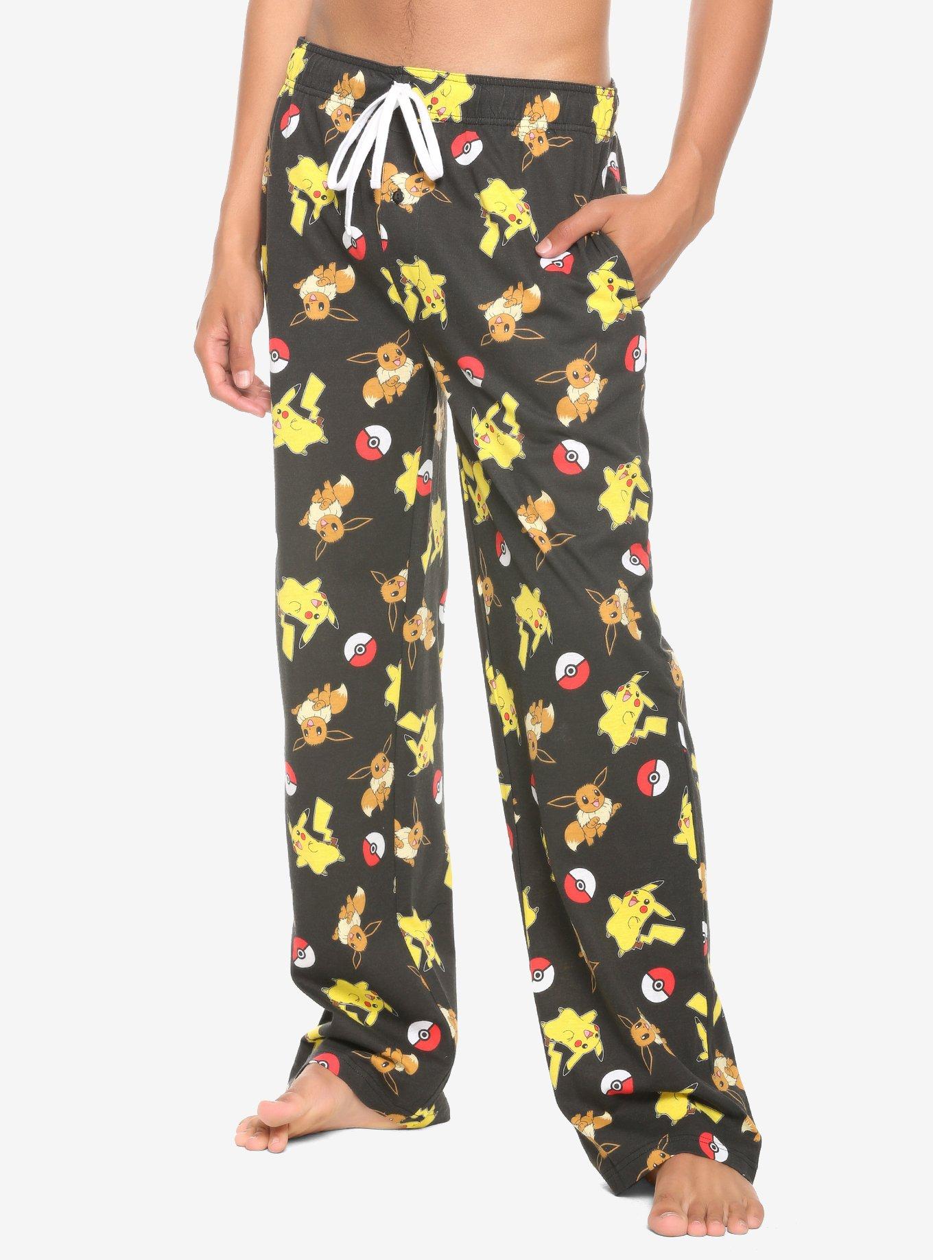 Pokemon Pikachu Eevee Pajama Pants