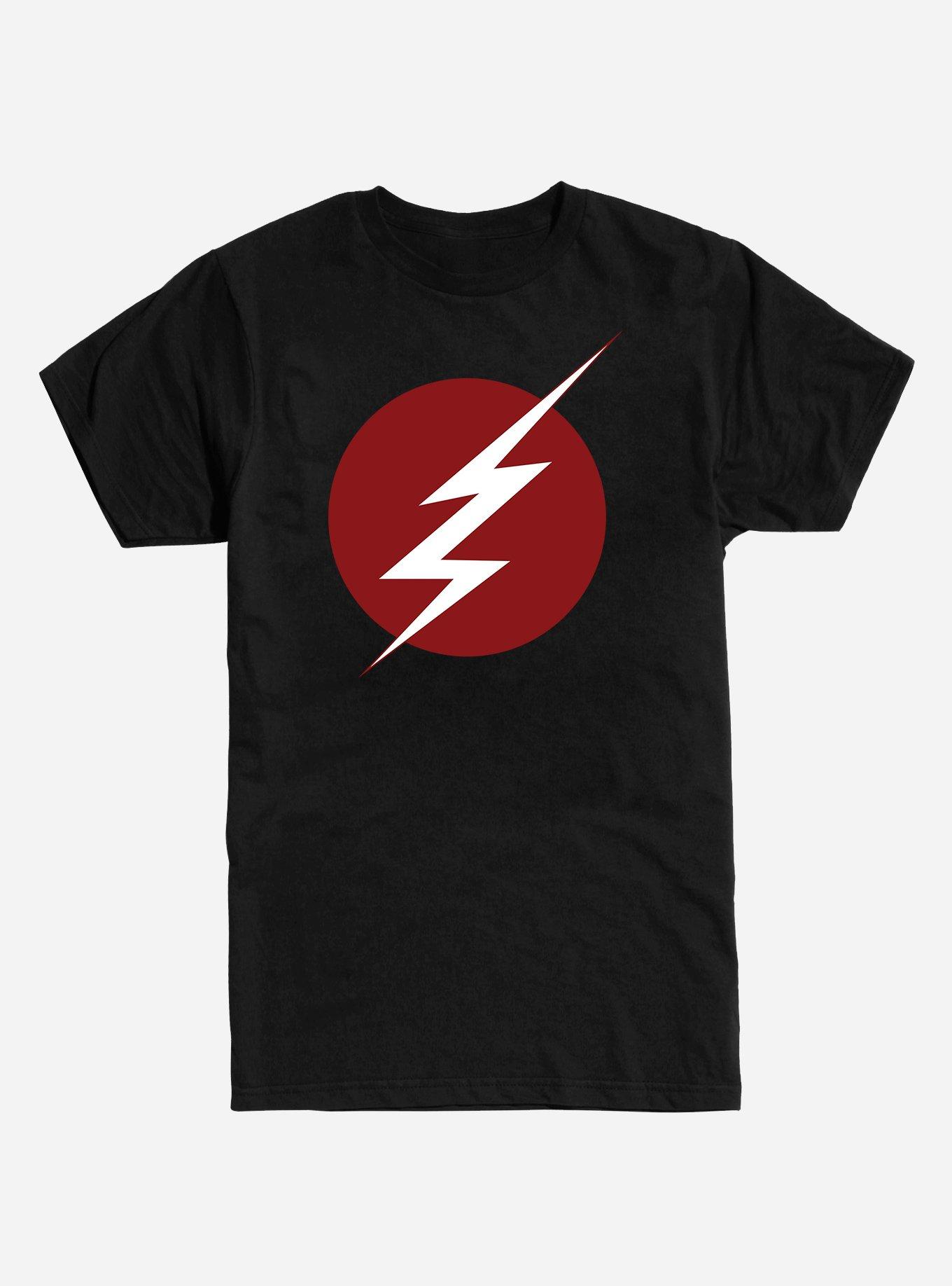 DC Comics The Flash Bolt Logo Black T-Shirt, BLACK, hi-res
