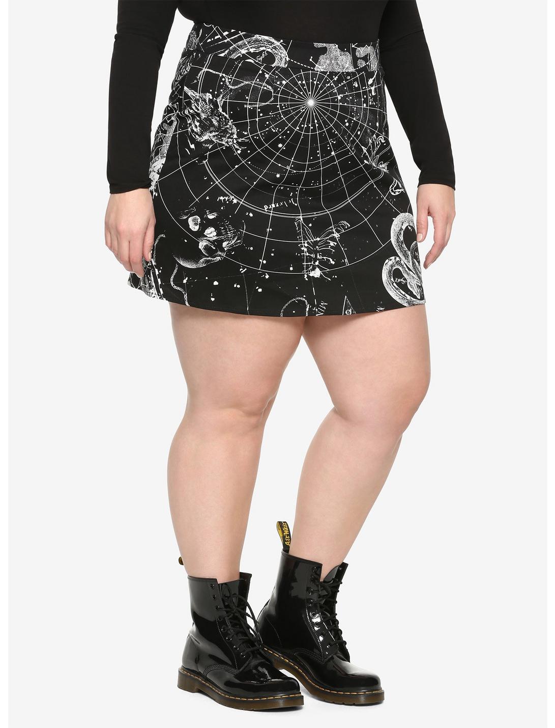 Skull Celestial Skirt Plus Size, CELESTIAL, hi-res