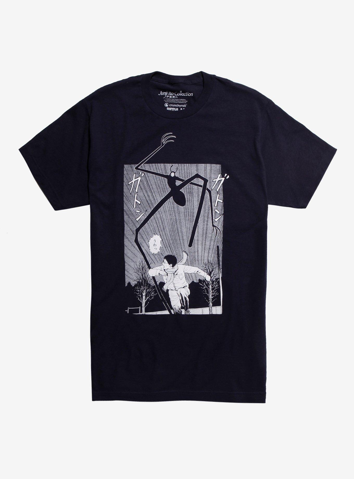 Junji Ito Collection Running T-Shirt, NAVY, hi-res