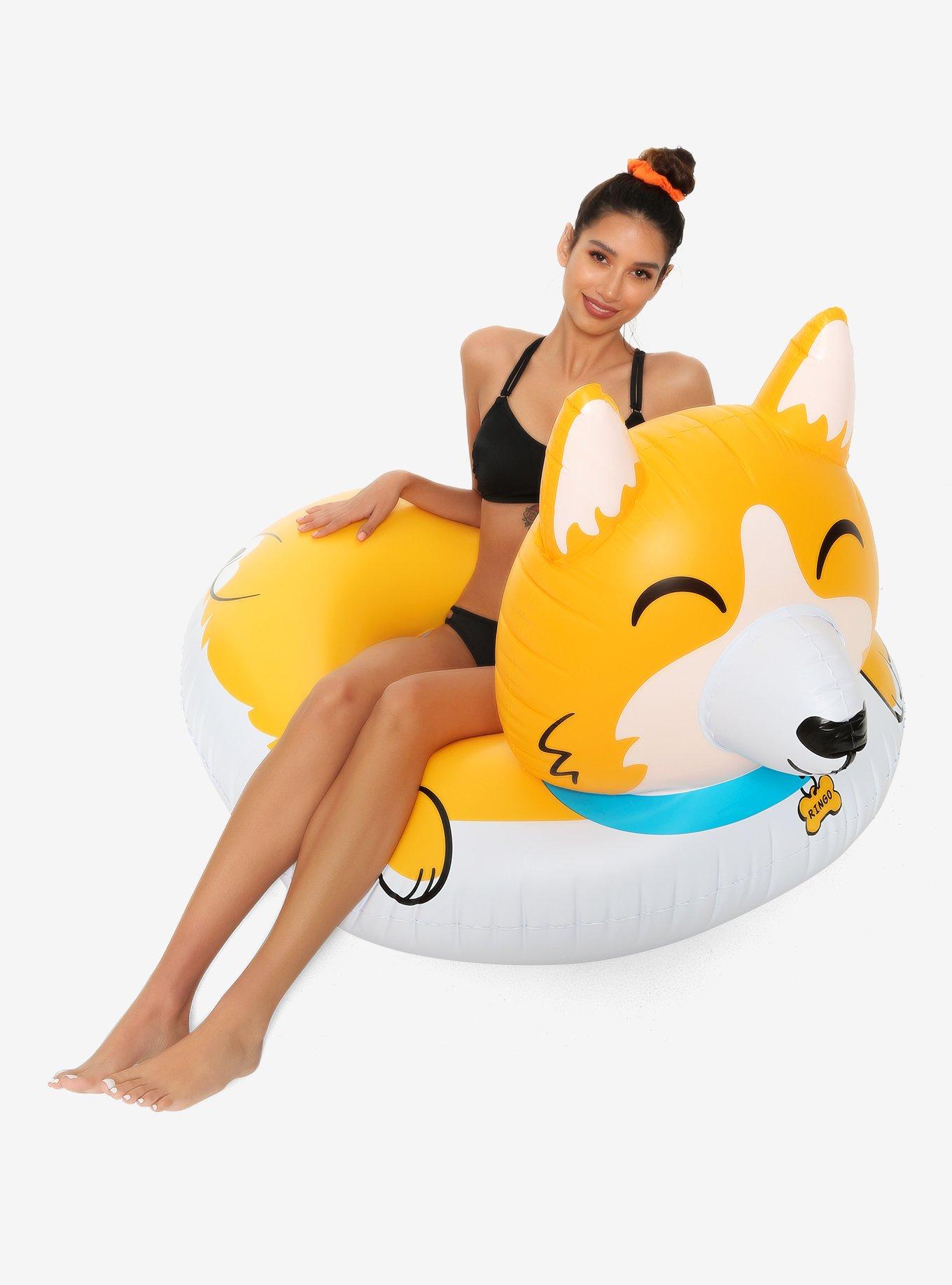 Giant Corgi Pool Float, , hi-res