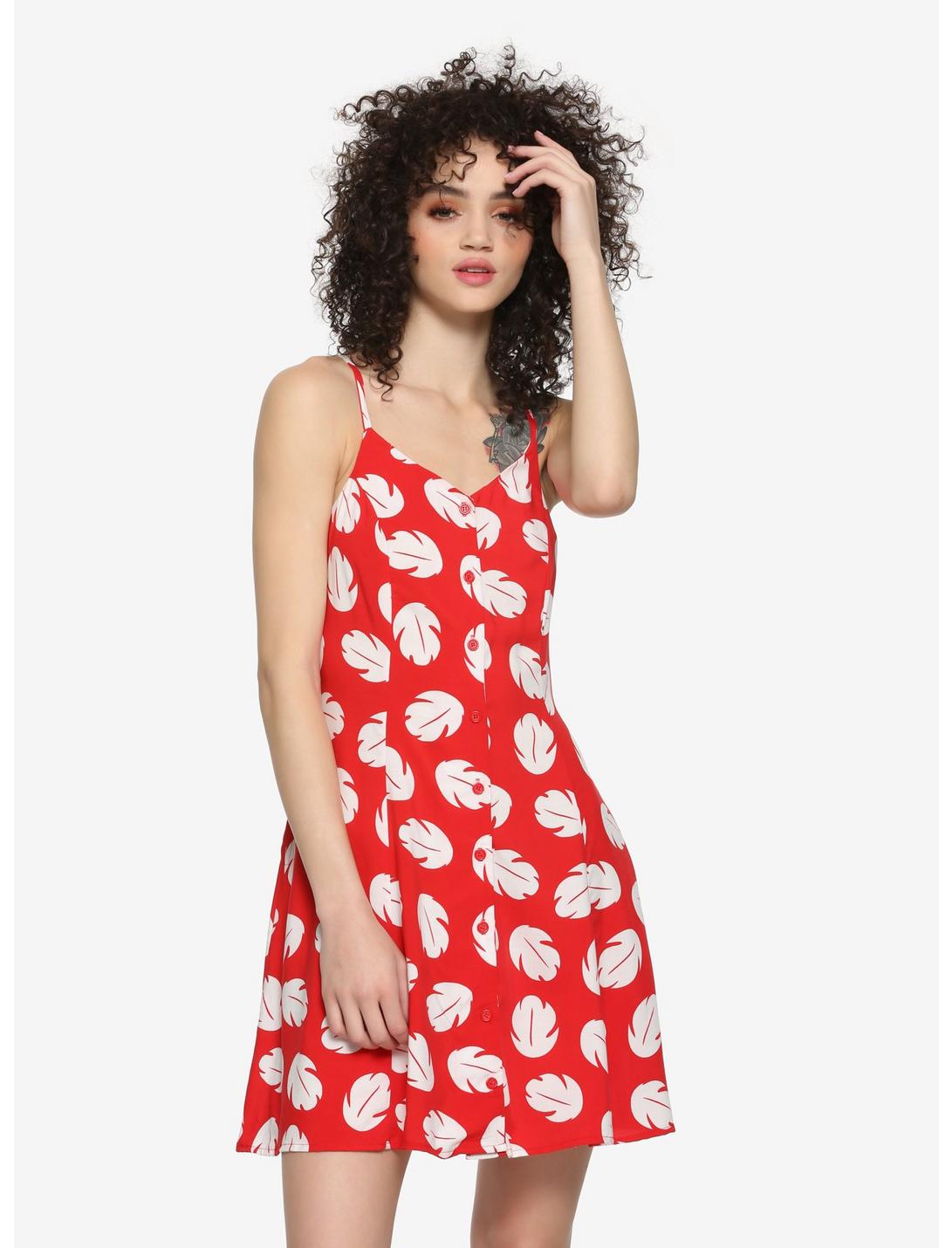 Disney Lilo & Stitch Lilo Strappy Dress, RED, hi-res