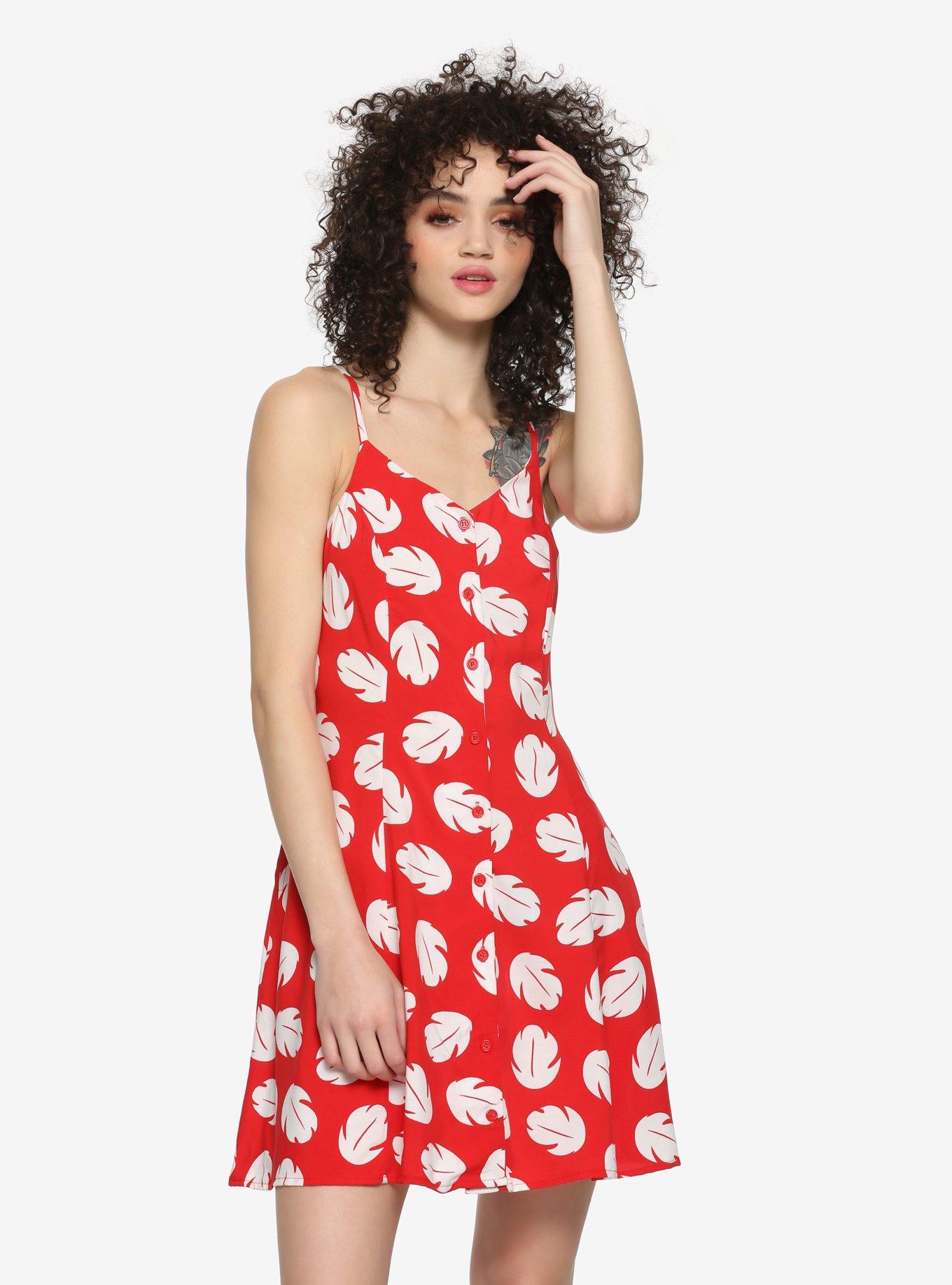 Disney Lilo & Stitch Lilo Strappy Dress, RED, hi-res