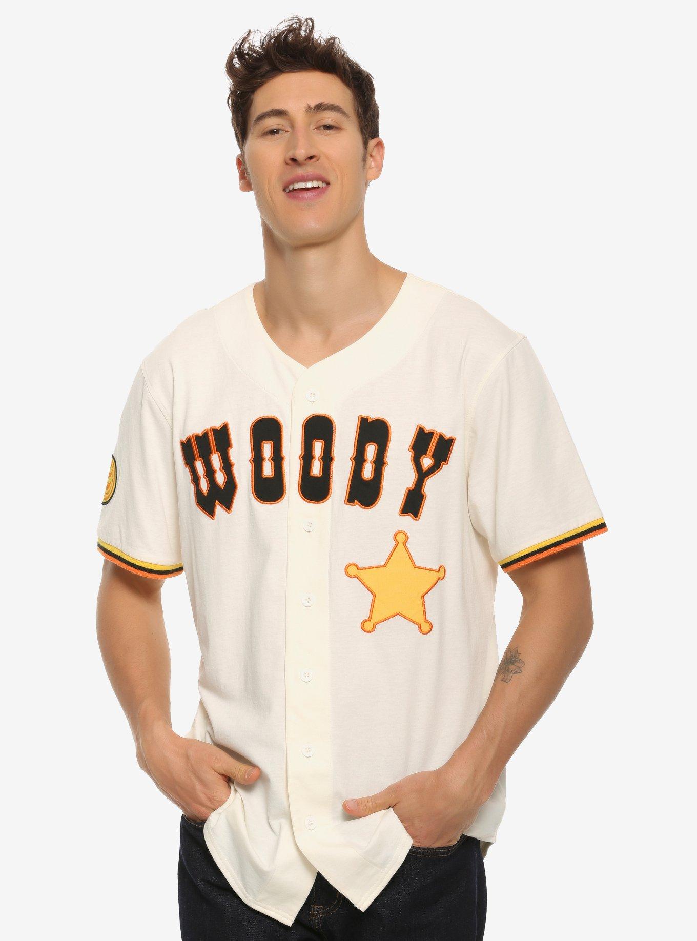 Disney Pixar Toy Story Woody Baseball Jersey BoxLunch Exclusive