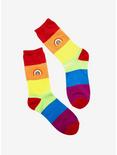 Rainbow Crew Socks, , hi-res