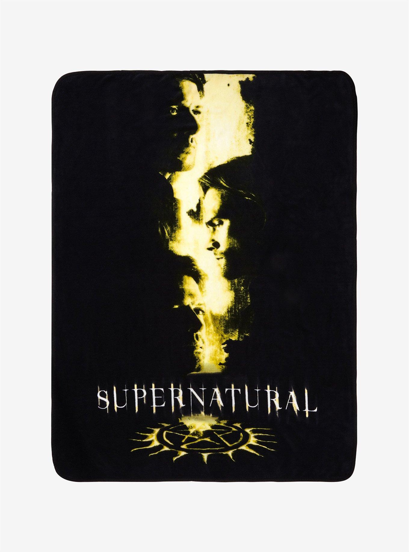 Supernatural Season 14 Teaser Poster Plush Throw Blanket Hot Topic