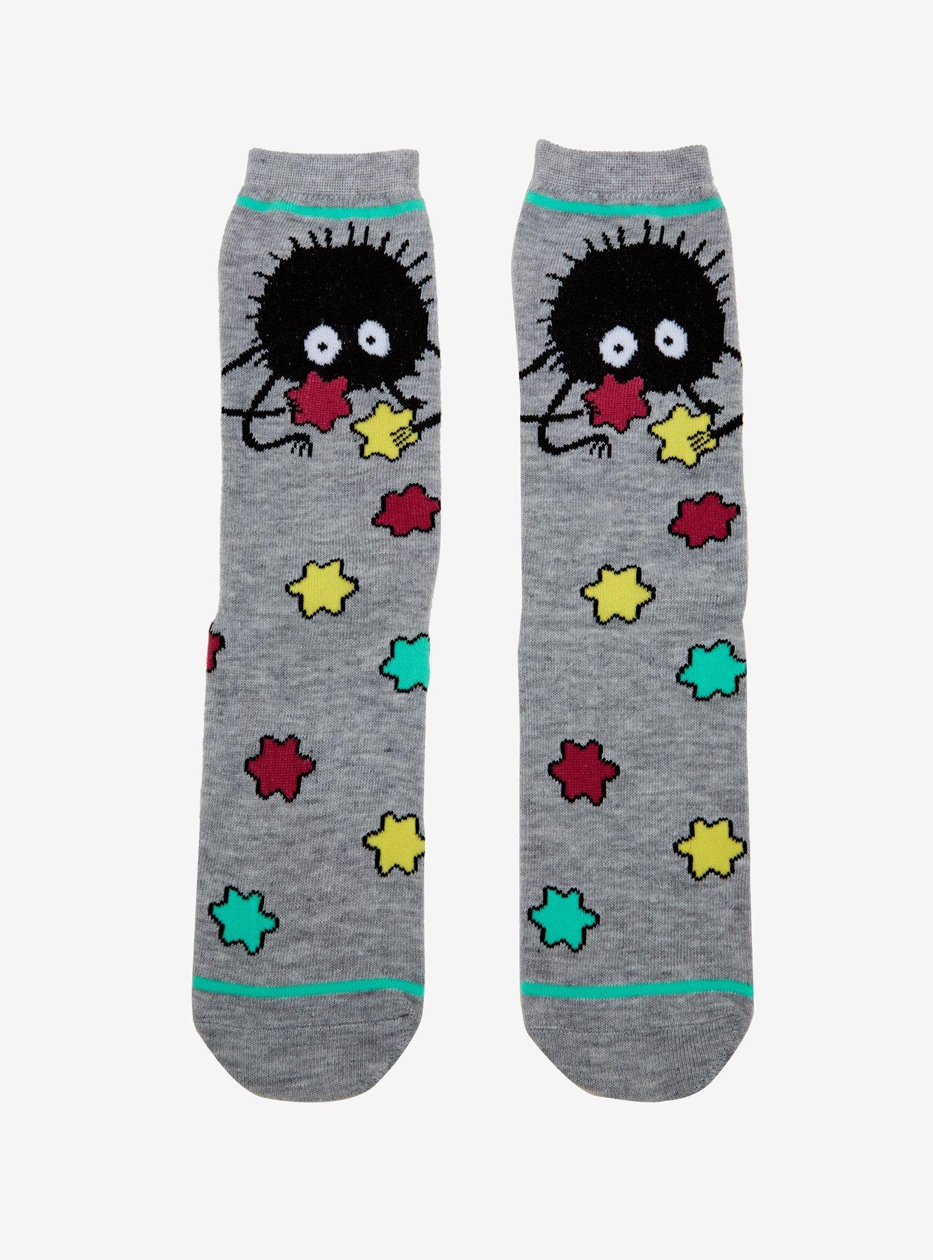 Studio Ghibli Spirited Away Soot Sprite & Konpeito Crew Socks, , hi-res