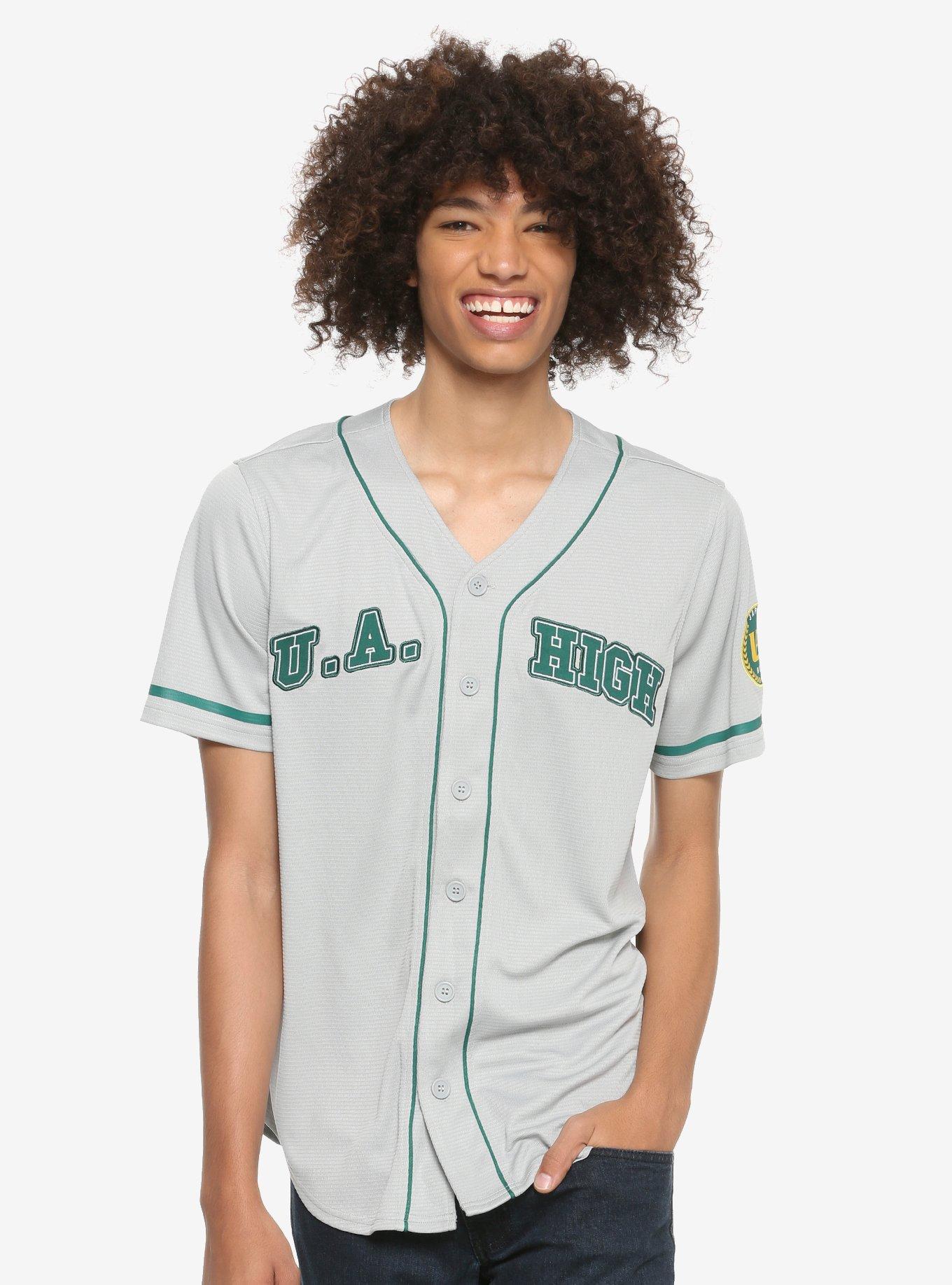 My Hero Academia U.A. High Baseball Jersey - BoxLunch Exclusive, GREY, hi-res