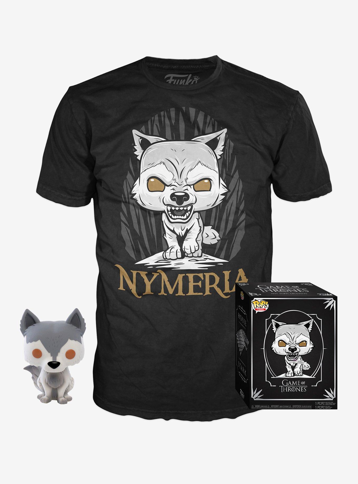 Funko Game Of Thrones Pop! Tees Nymeria T-Shirt & Vinyl Figure Box Set Hot Topic Exclusive, MULTI, hi-res
