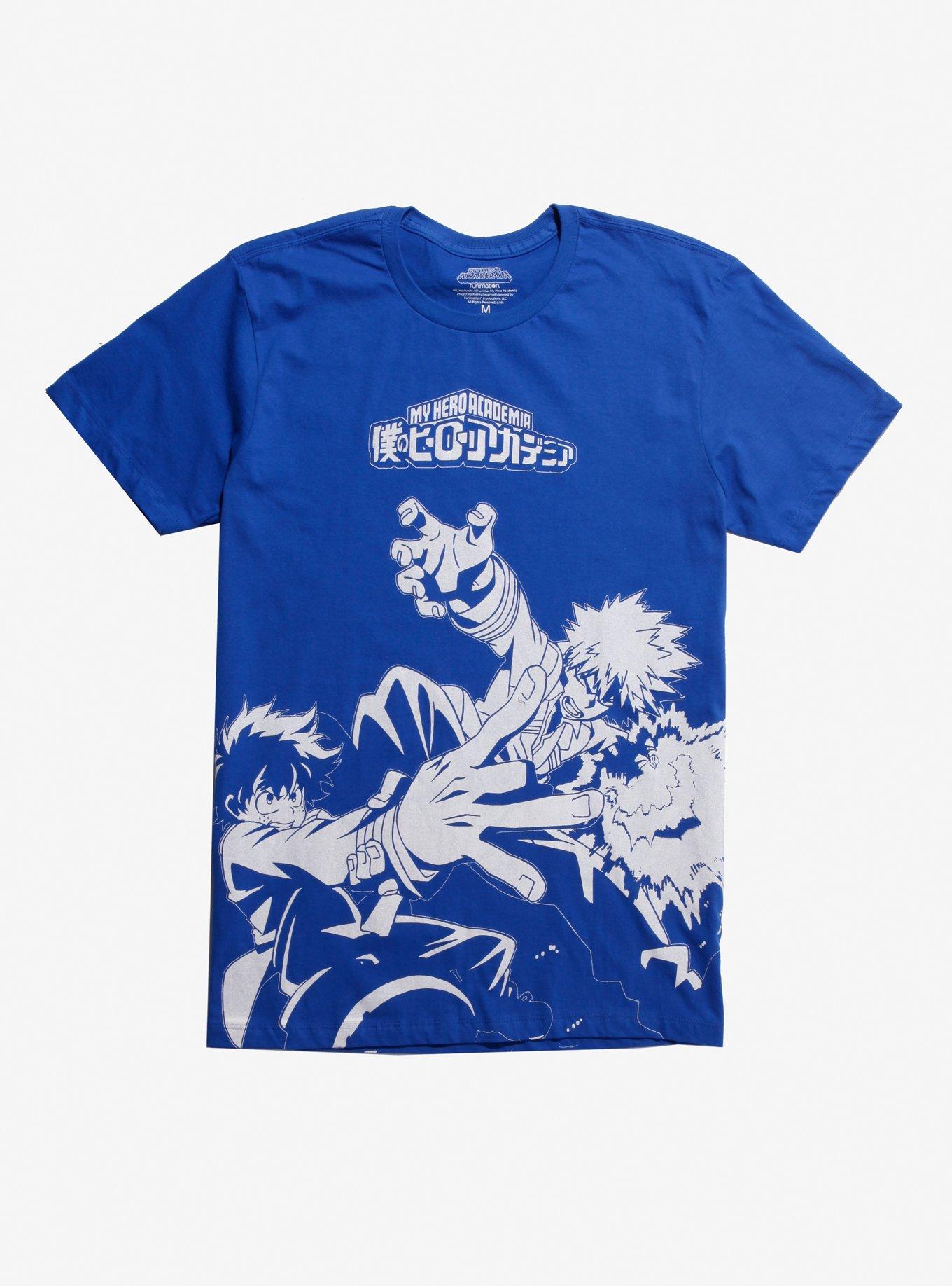 My Hero Academia Deku Vs. Bakugo T-Shirt, WHITE, hi-res