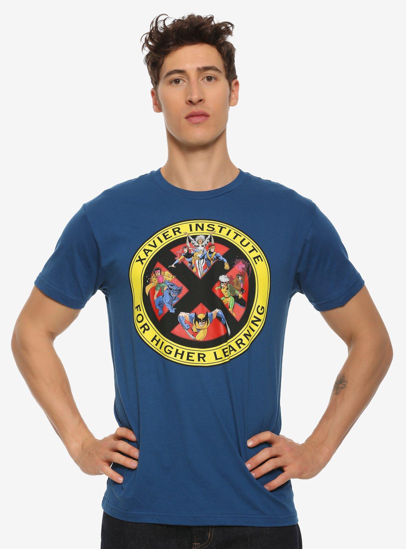 Marvel X-Men Xavier Institute for Higher Learning T-Shirt - BoxLunch Exclusive, BLUE, hi-res