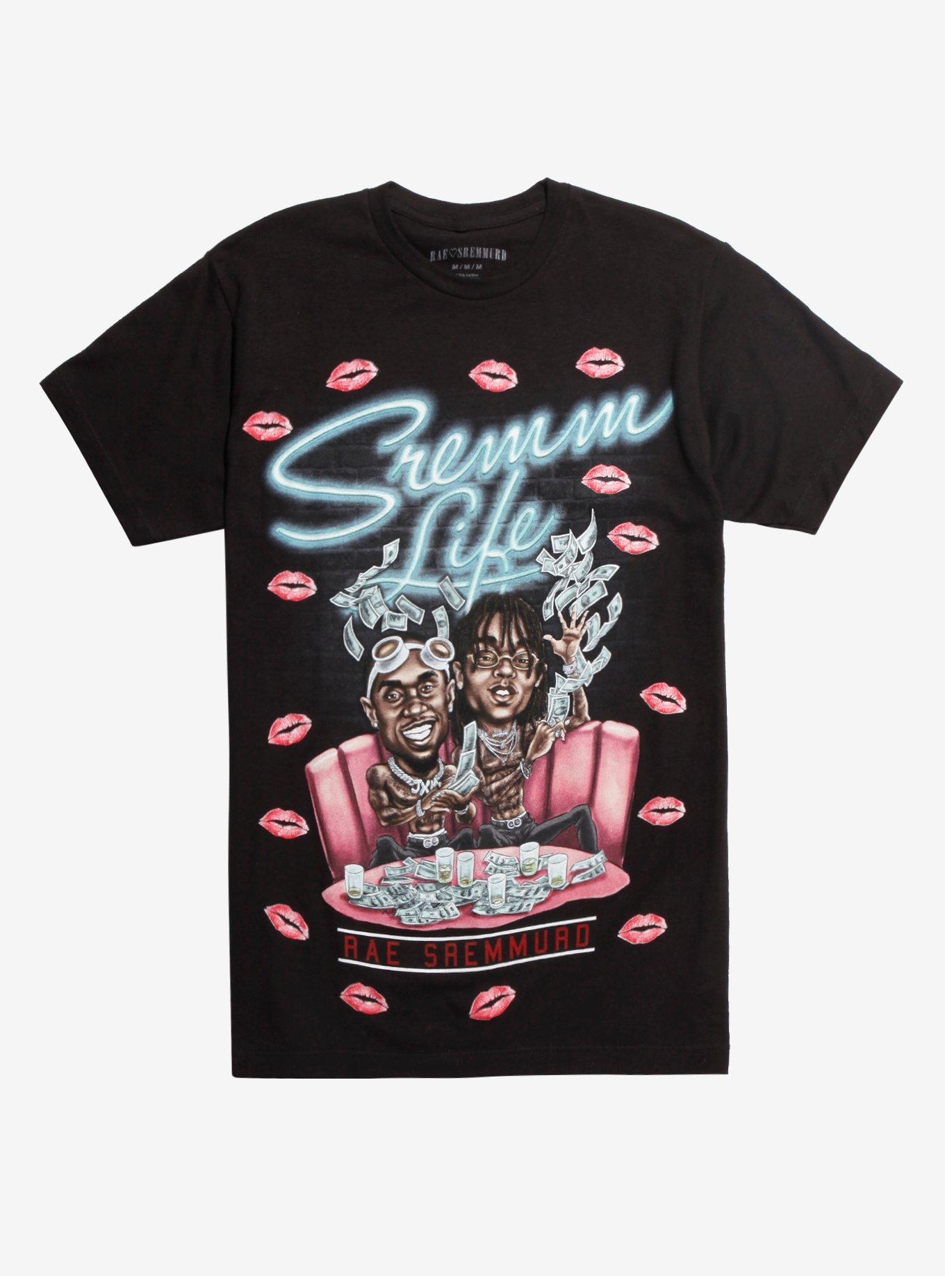 Rae Sremmurd Sremmlife Cartoon T-Shirt, BLACK, hi-res