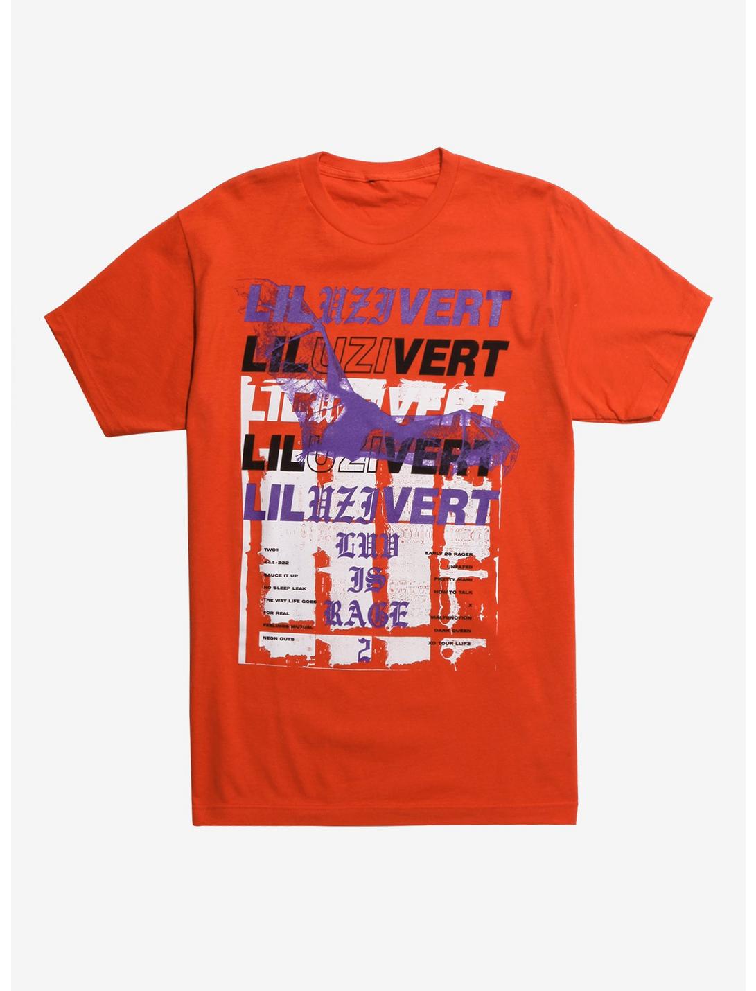 Lil Uzi Vert Luv Is Rage 2 T-Shirt, ORANGE, hi-res