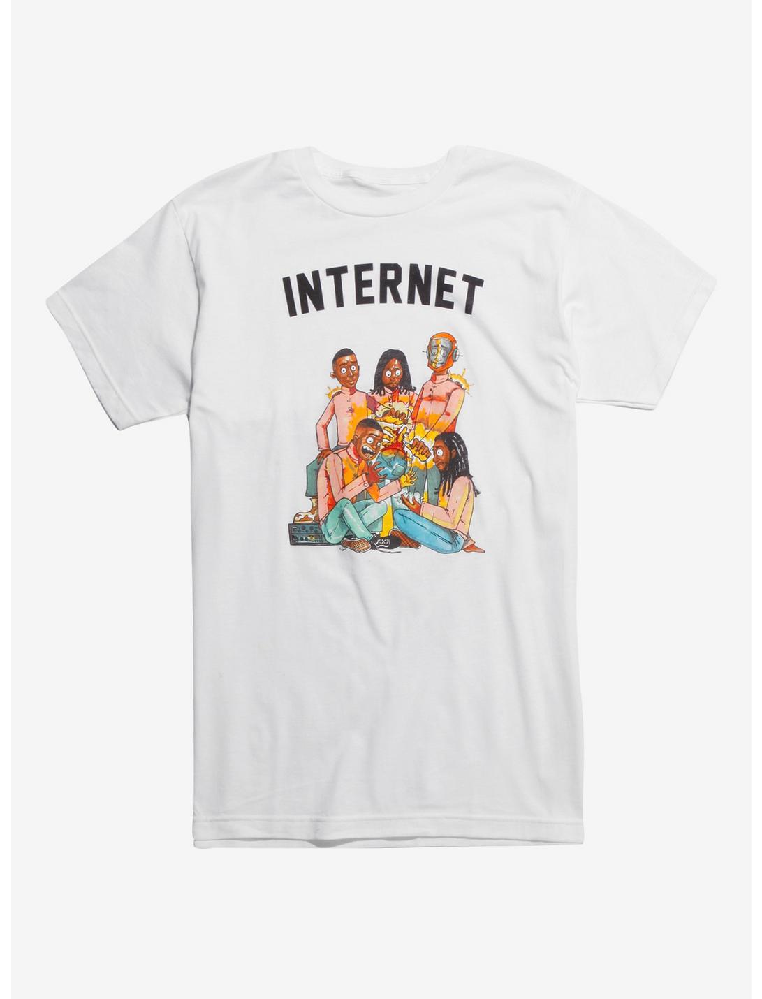 Internet Cartoon Earth T-Shirt, WHITE, hi-res