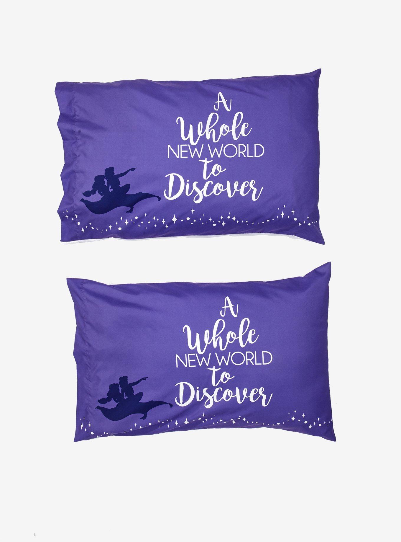 Disney Aladdin White & Purple Pillow Case Set, , hi-res